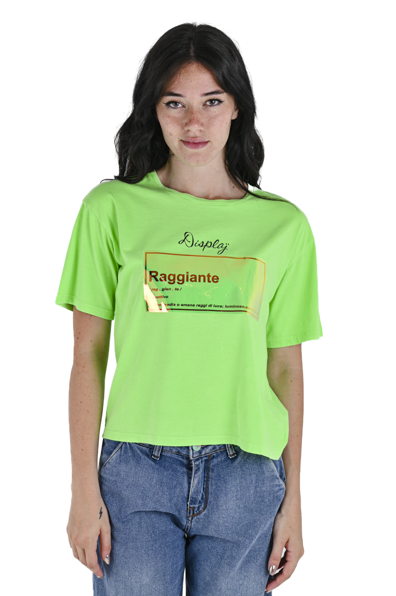 T Shirt donna regular DSD 03 Verde SS24 DISPLAJ Jeans