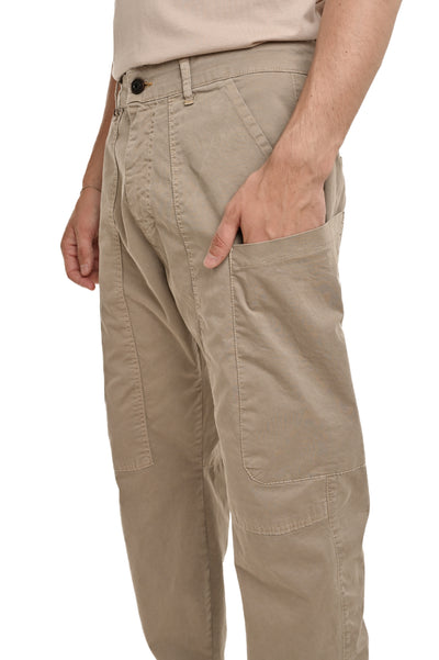 Booba beige loose cotton trousers SS25