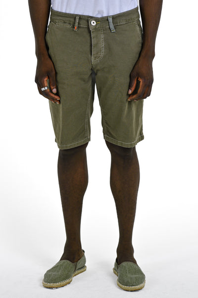 Bermuda in cotone slim Martin Scilla verde SS25