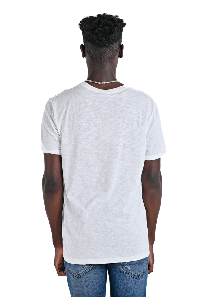 T-Shirt regular DPE 2402 Fiammata  Bianco SS24