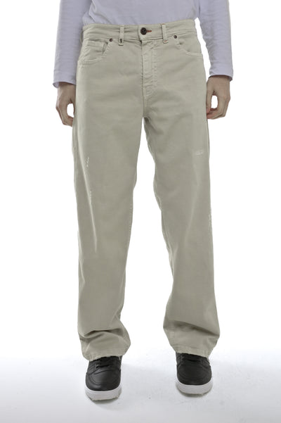 Loose Dick Cotton Trousers Beige FW24/25