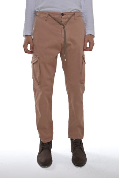 Pantaloni in cotone regular Screen Bull terra di siena FW24/25