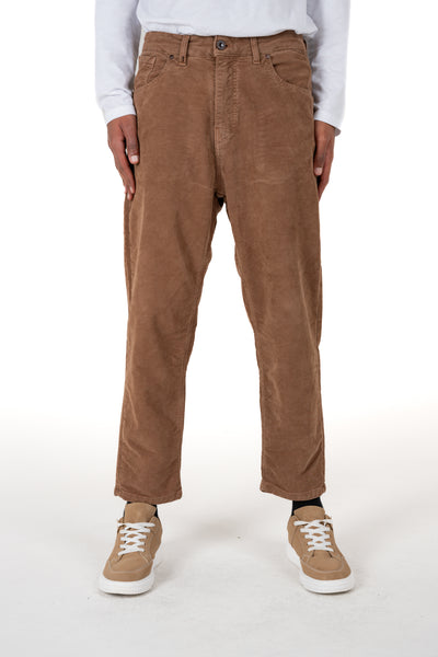 Pantaloni in Velluto Baggy Rock Ottawa Mattone