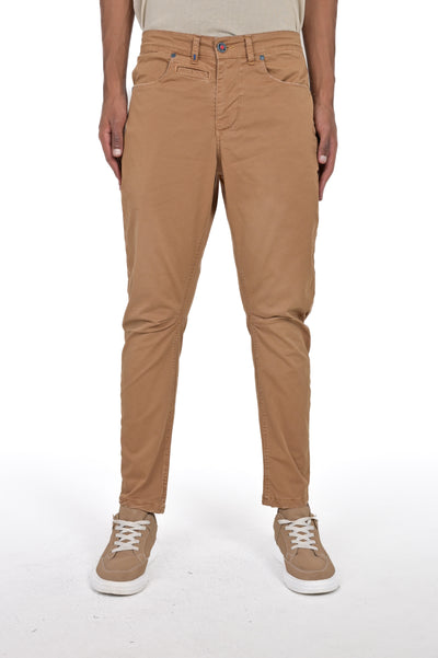 Tapered Vertigo Cotton Pants Caramel SS25