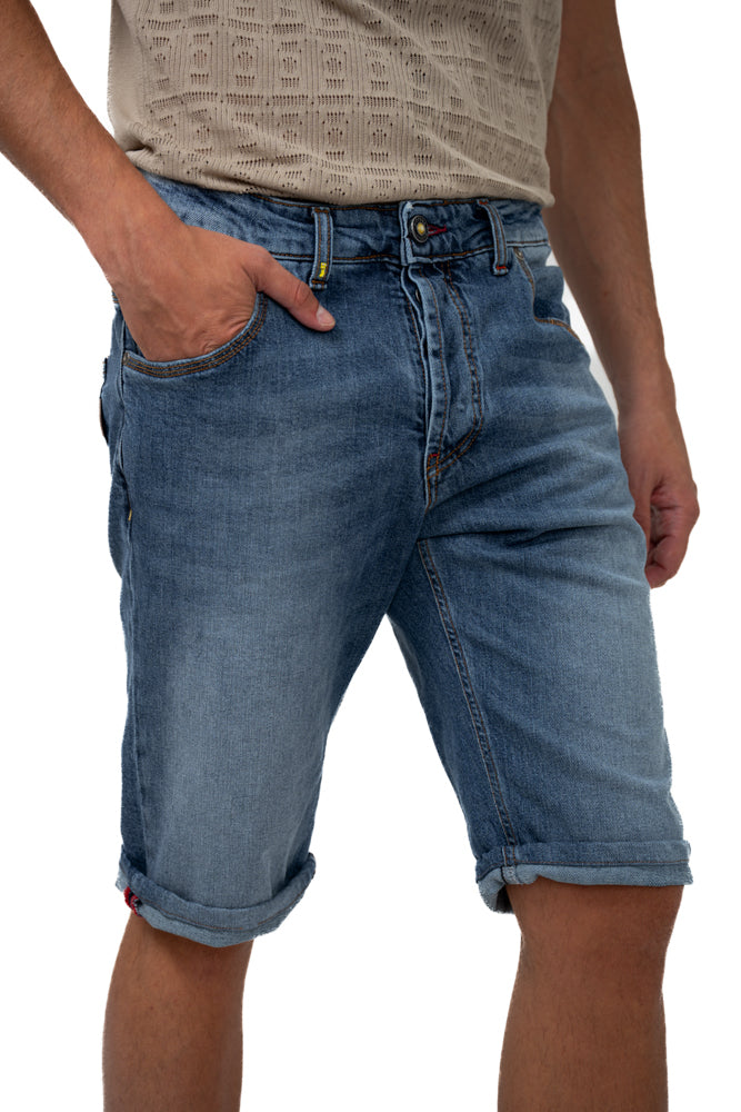 Bermuda in denim regular Guzman Music Medio SS26