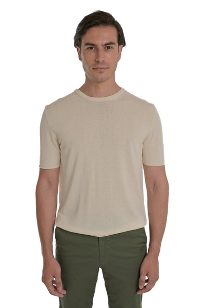 Regular t-shirt DS 2580 cream SS25