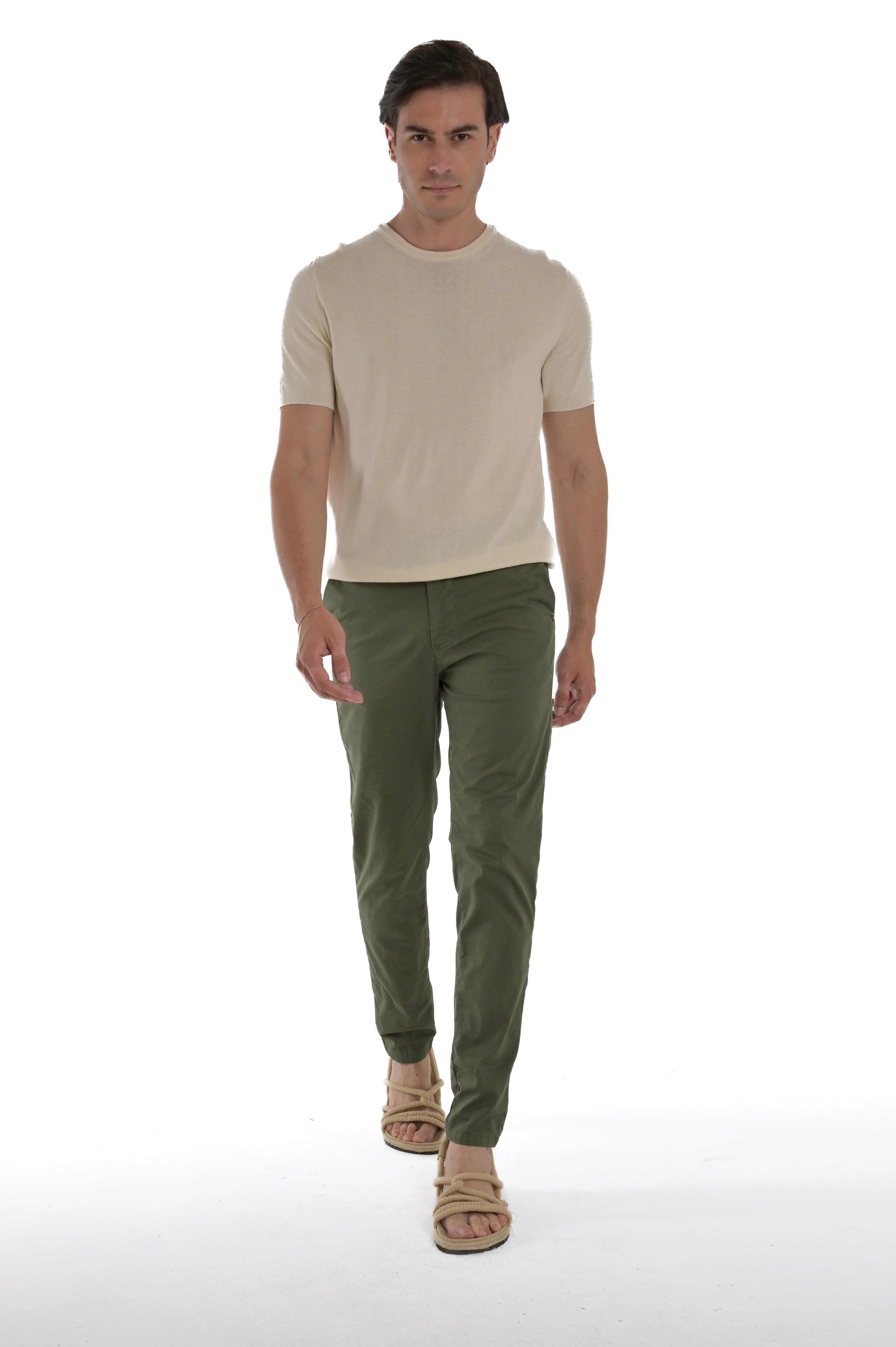 Pantaloni in cotone slim Sonic Sant SS25