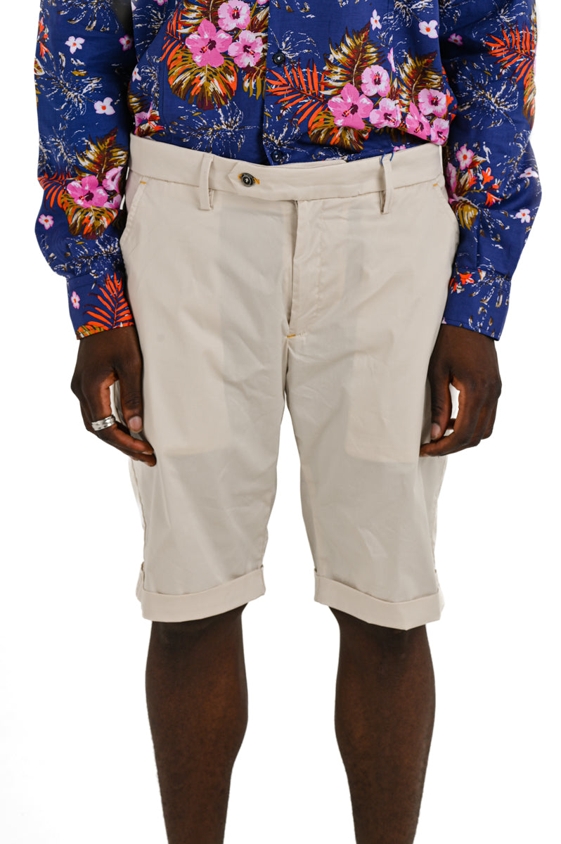 Bermuda in cotone slim Point Ciondolo SS25