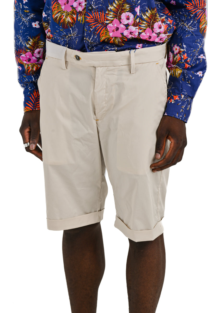 Bermuda in cotone slim Point Ciondolo SS25