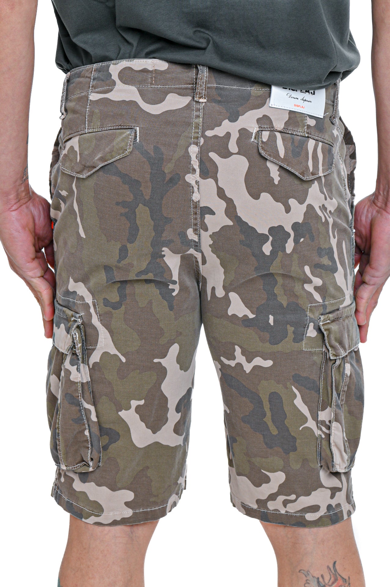 Regular Cotton Bermuda Cargo Camouflage