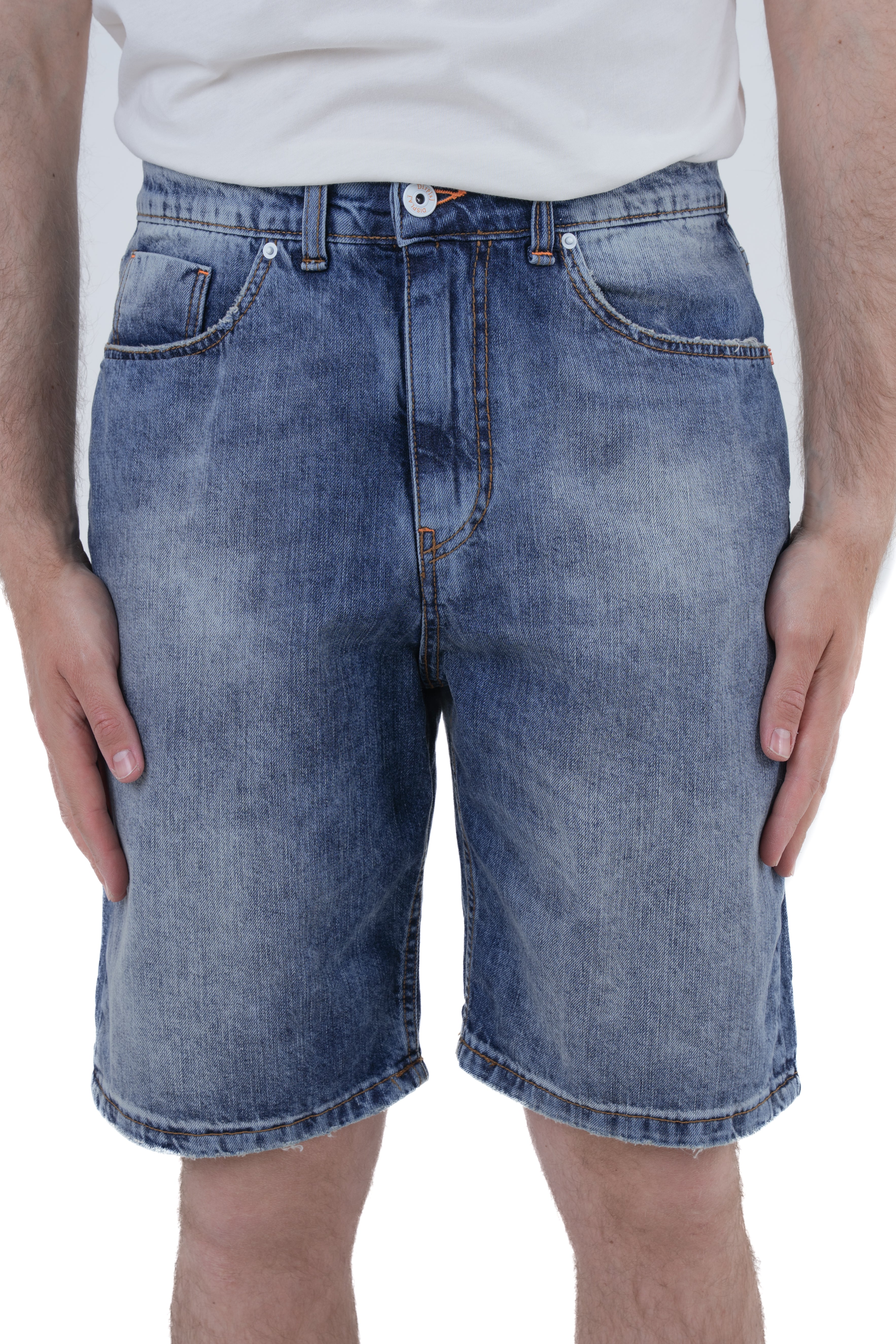 Bermuda in denim loose Frutta Marmorizzato SS25