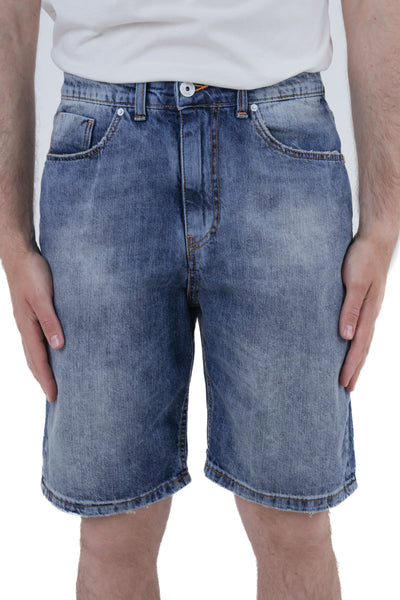 Bermuda in denim loose Frutta Marmorizzato SS25