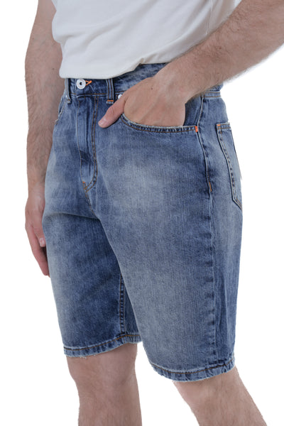 Bermuda in denim loose Frutta Marmorizzato SS25