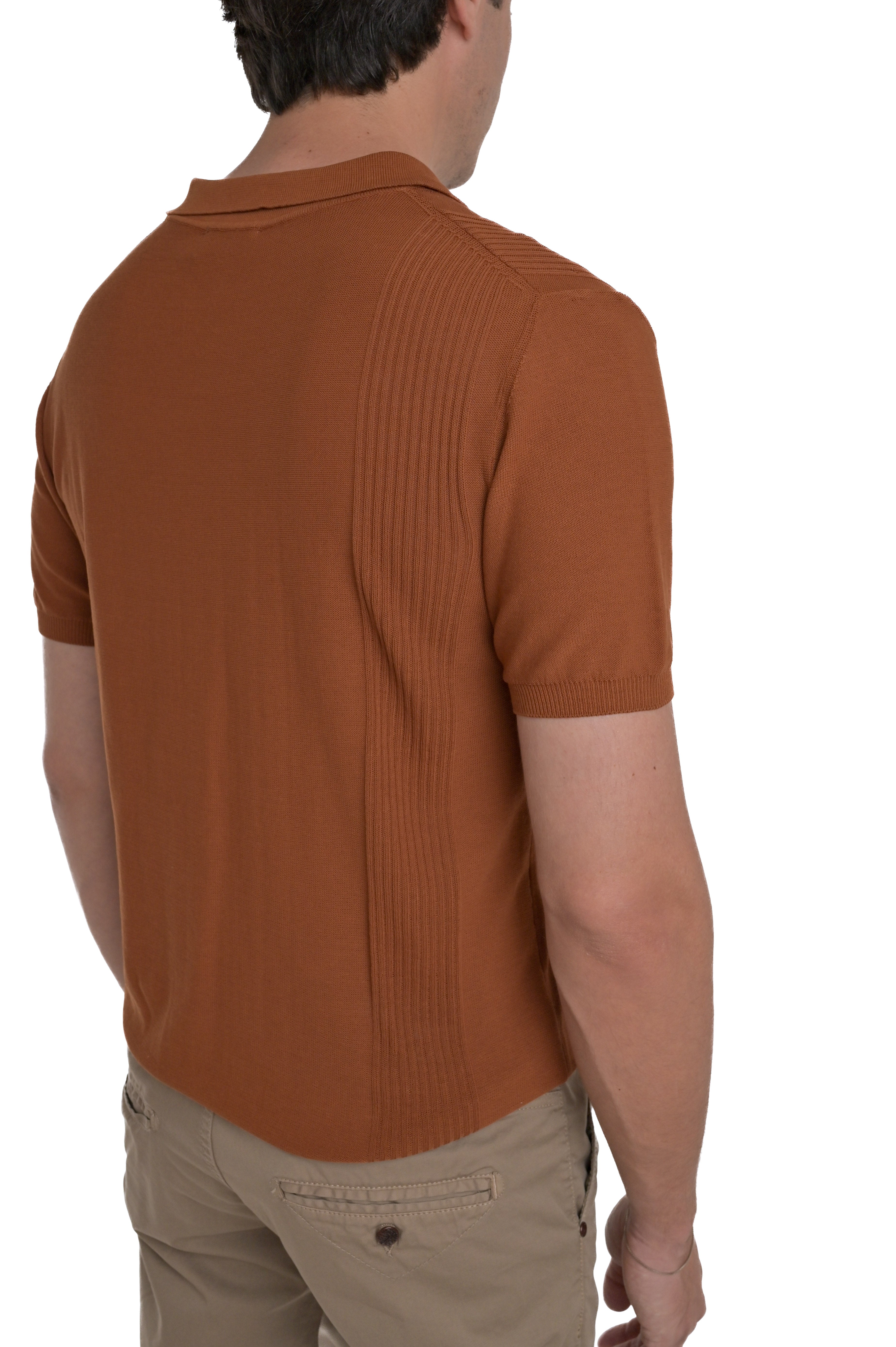 Regular polo shirt DS 2585 orange SS25