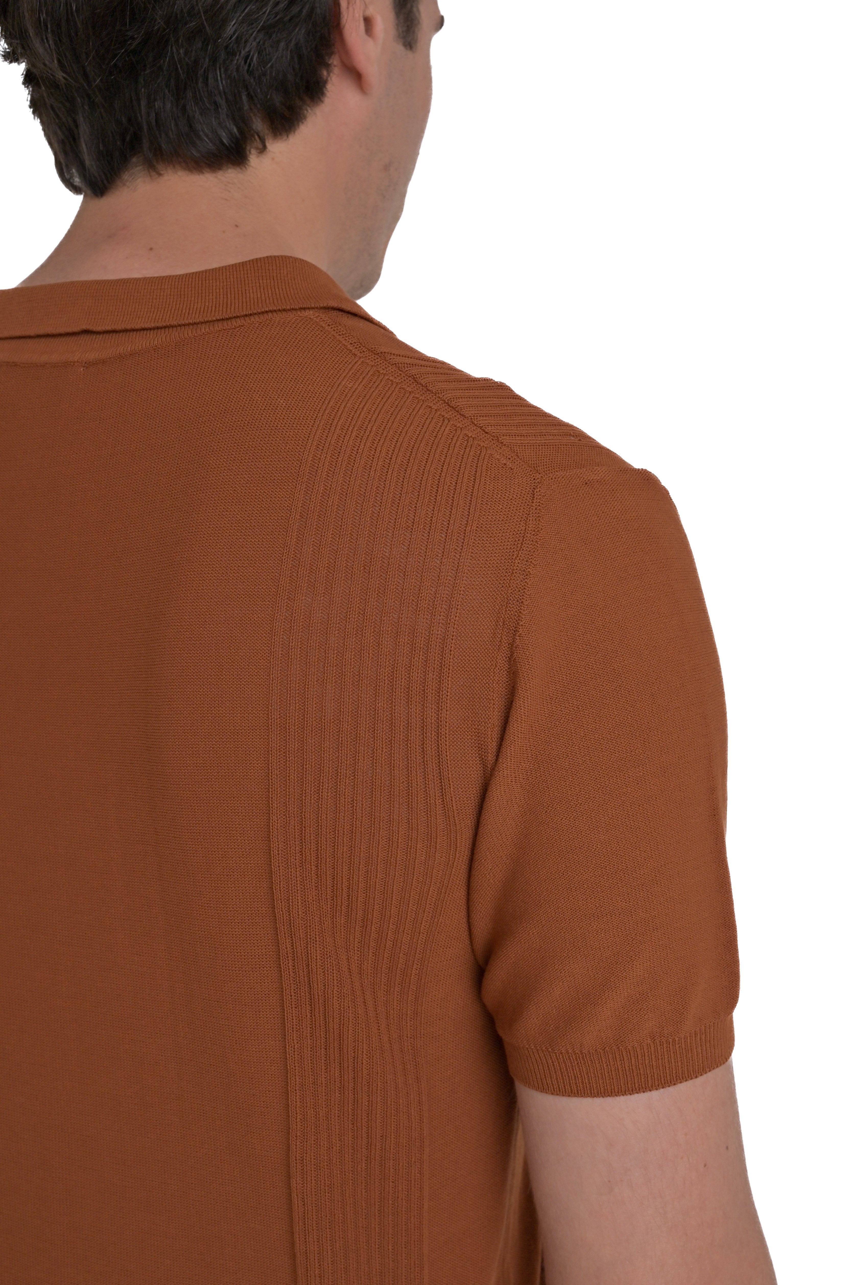 Regular polo shirt DS 2585 orange SS25