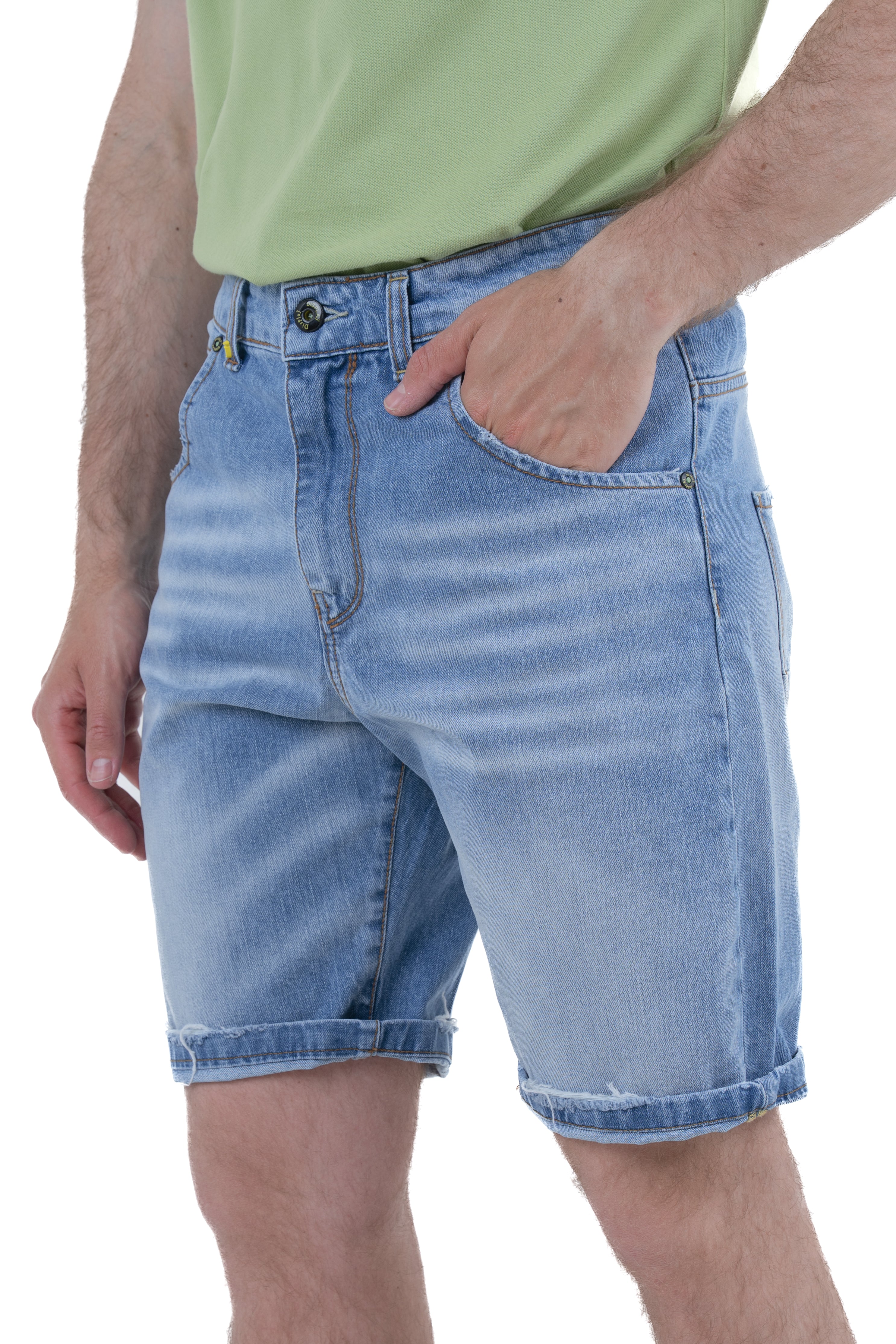 GIS PRE24 SS24 regular denim shorts