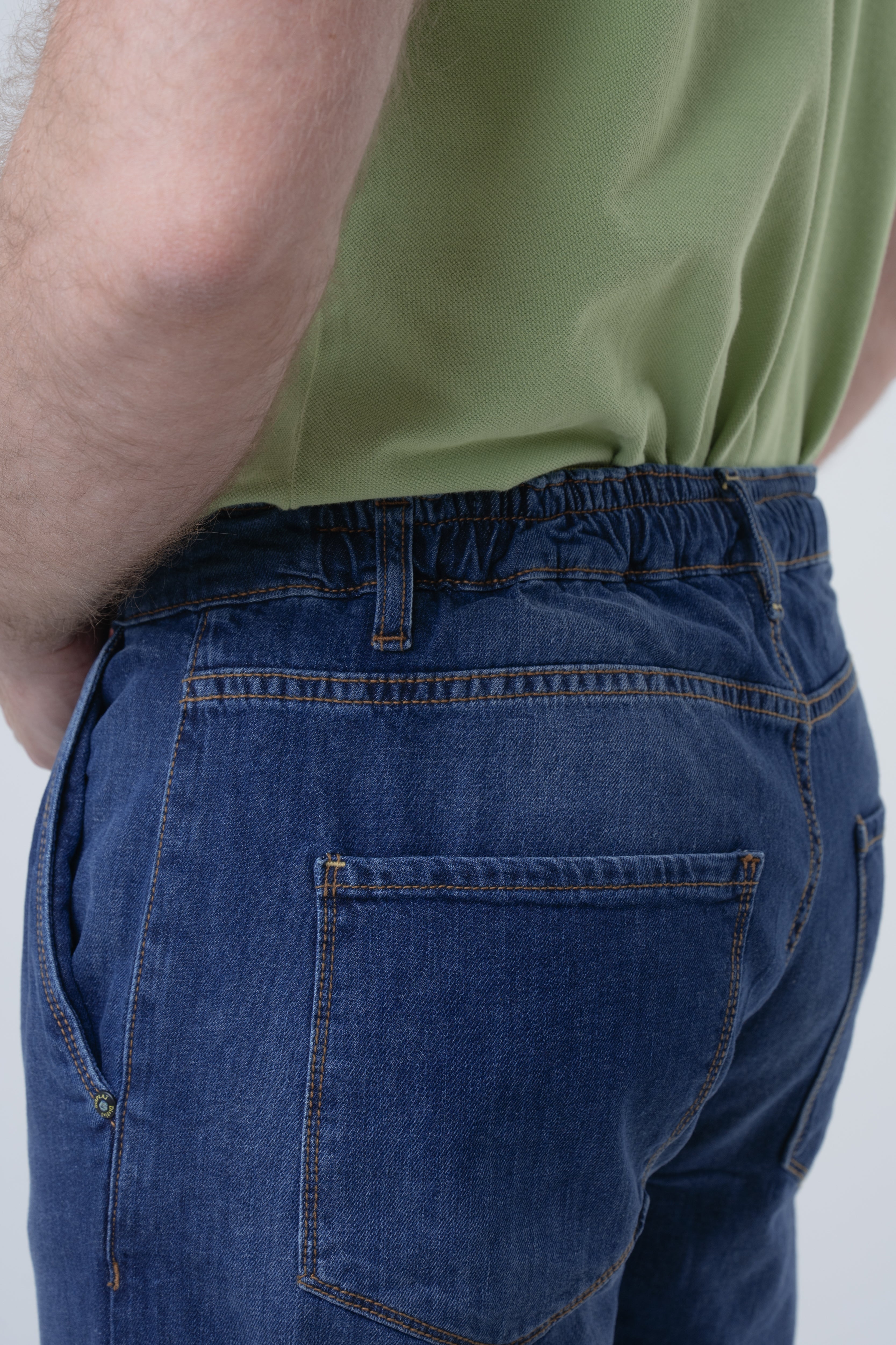 New Walter 15180 slim denim Bermuda shorts