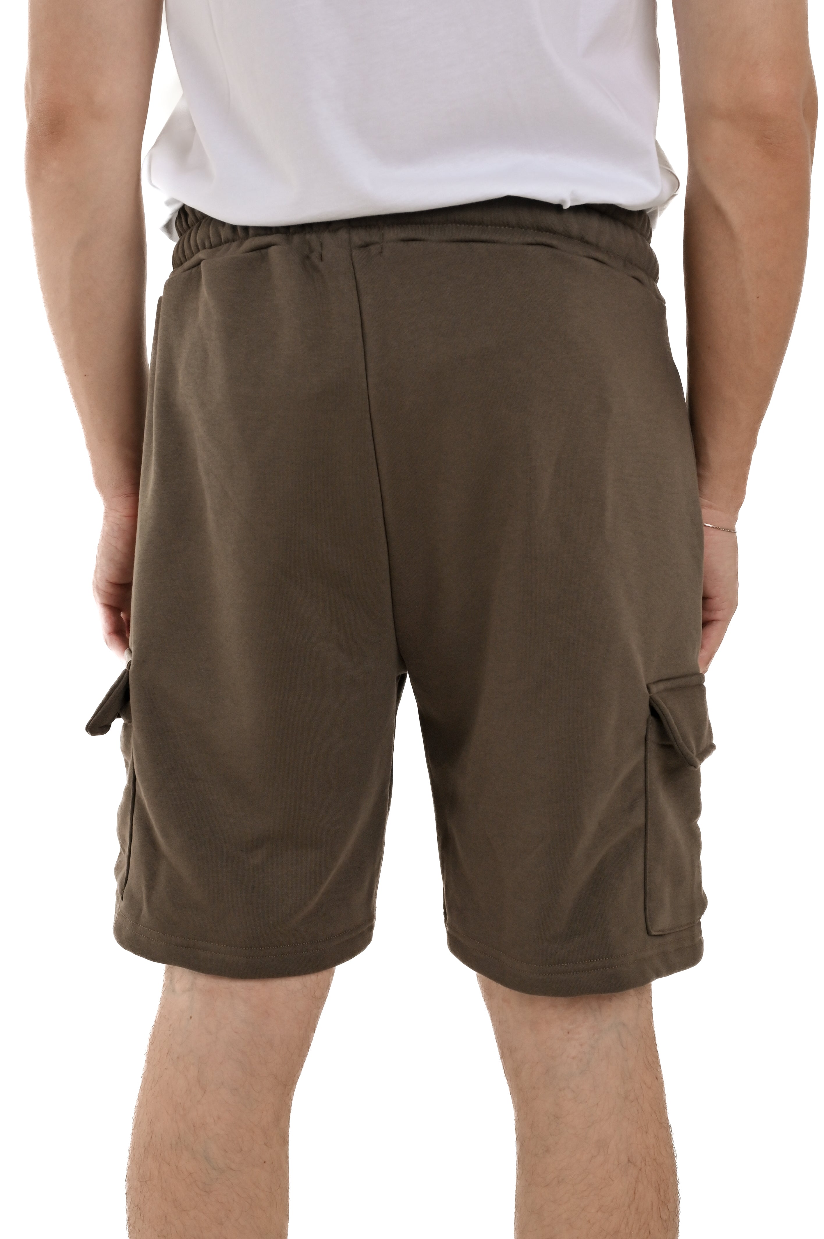 Bermuda in cotone regular Male fango SS25