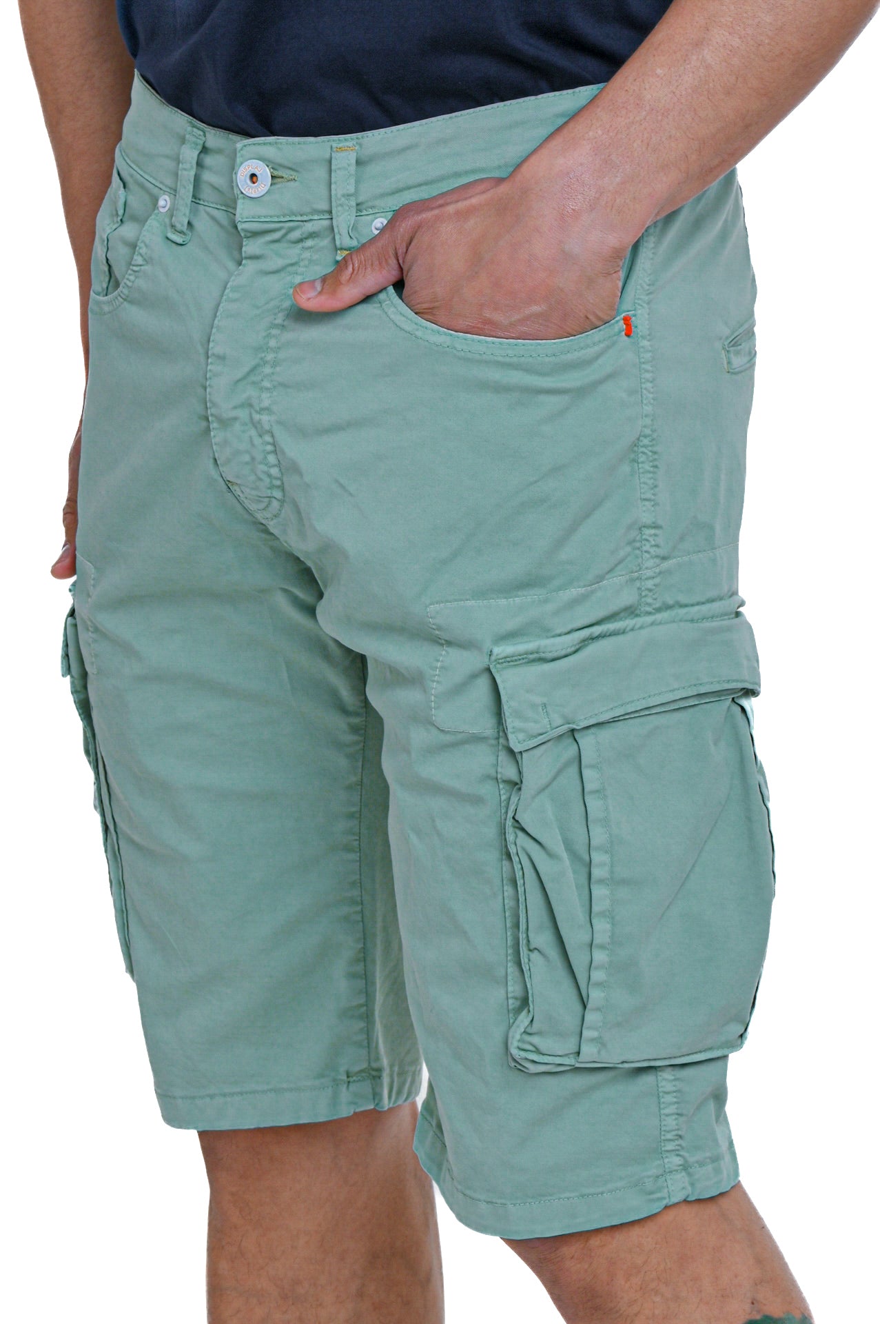 Extreme Regular Cotton Bermuda Green Water SS24