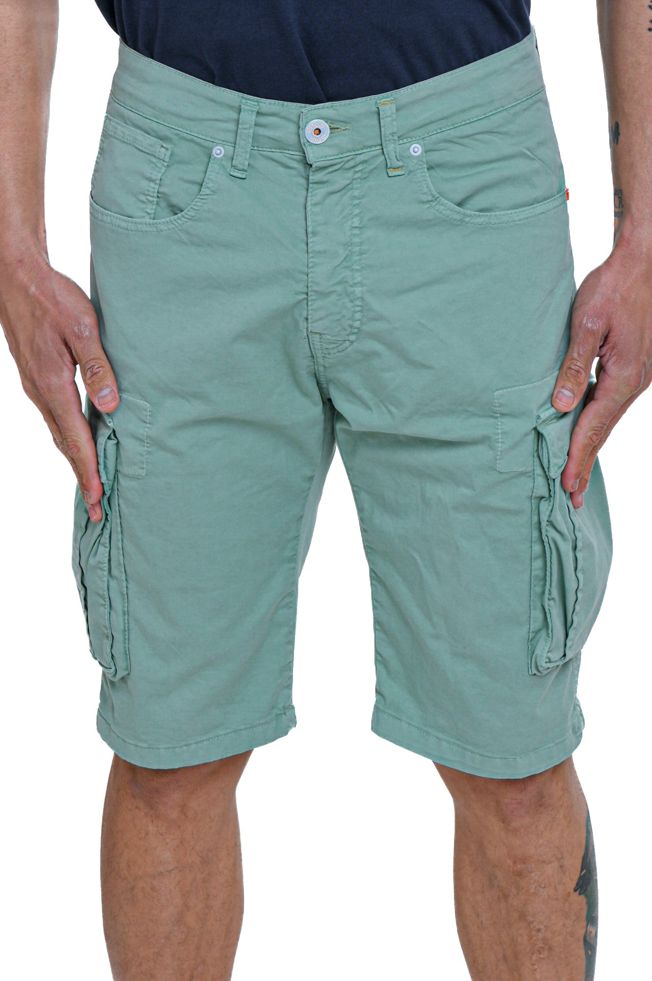 Extreme Regular Cotton Bermuda Green Water SS24