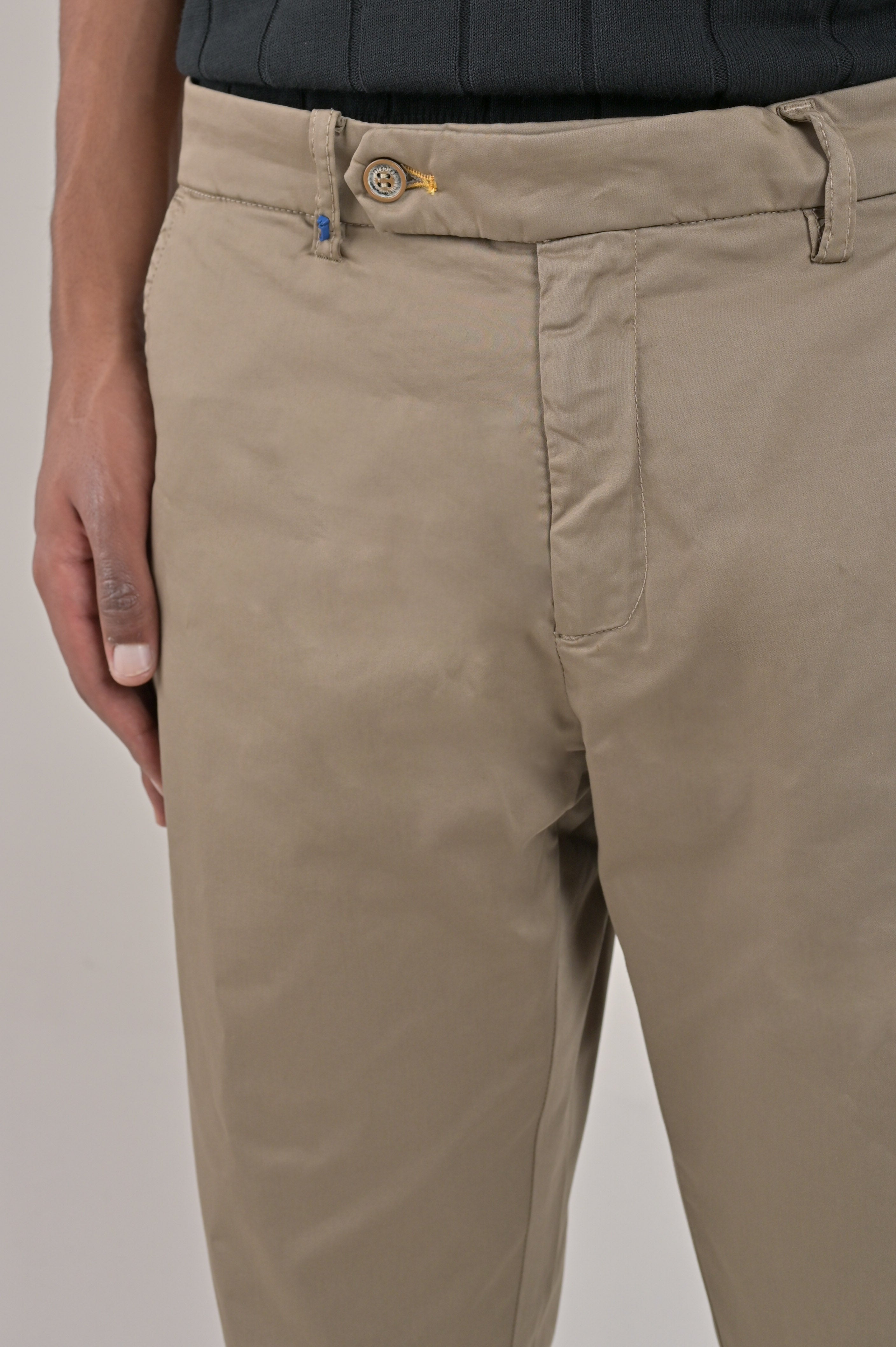 Classic slim Racket Maribor beige SS24 trousers