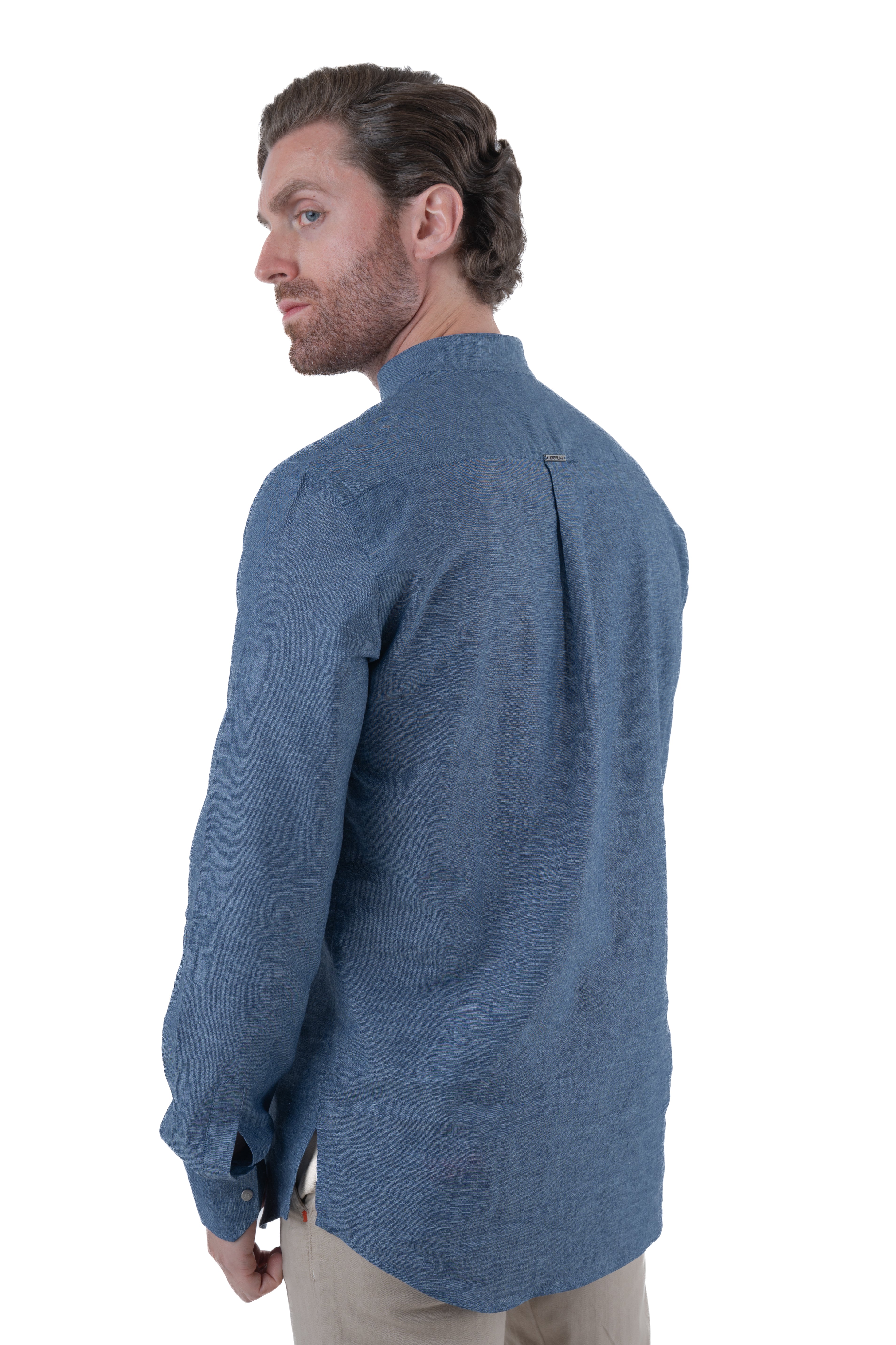 Camicia in lino regular Paul blu SS26