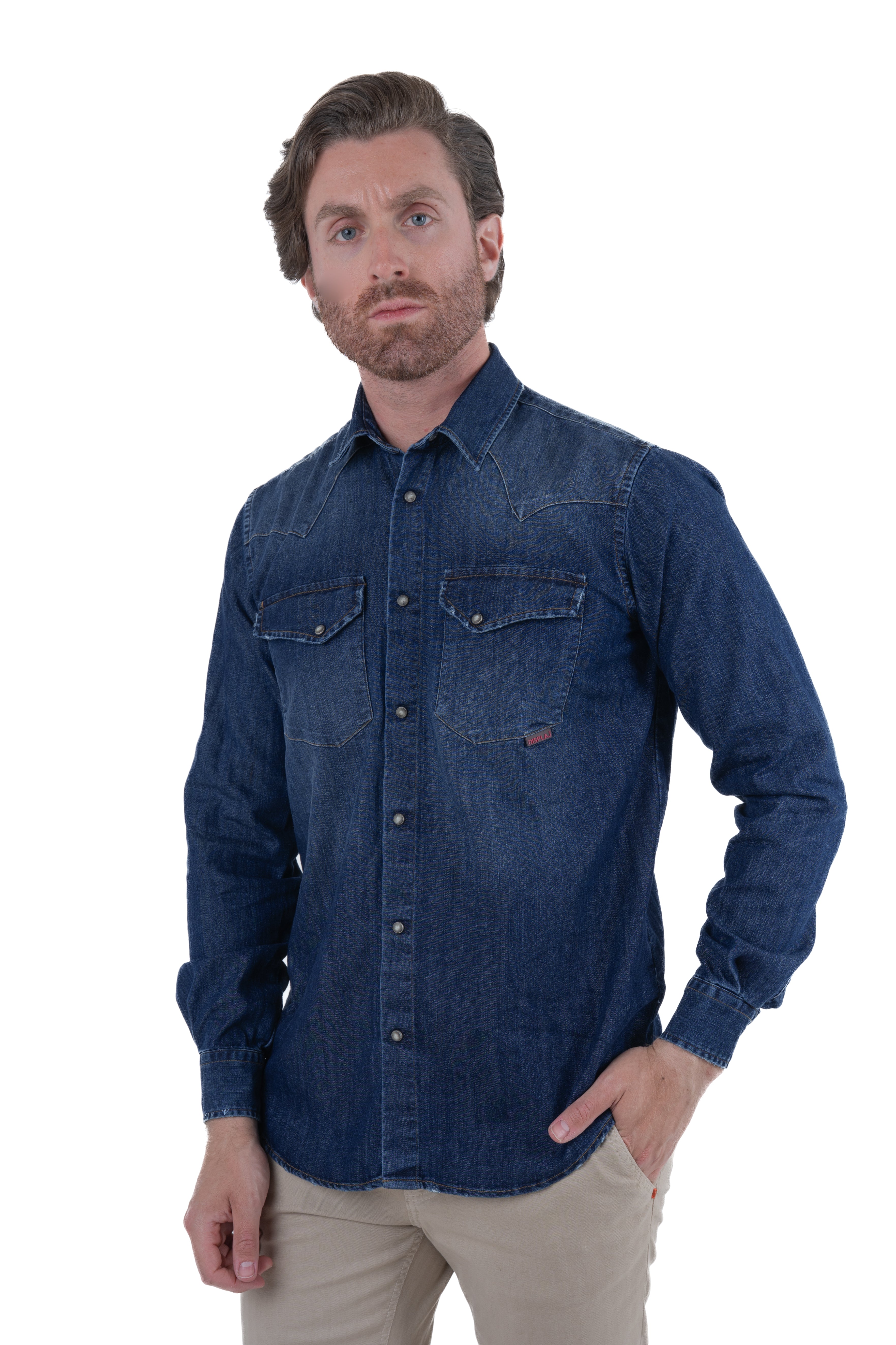 Camicia Denim regular Spy C001 Media SS25
