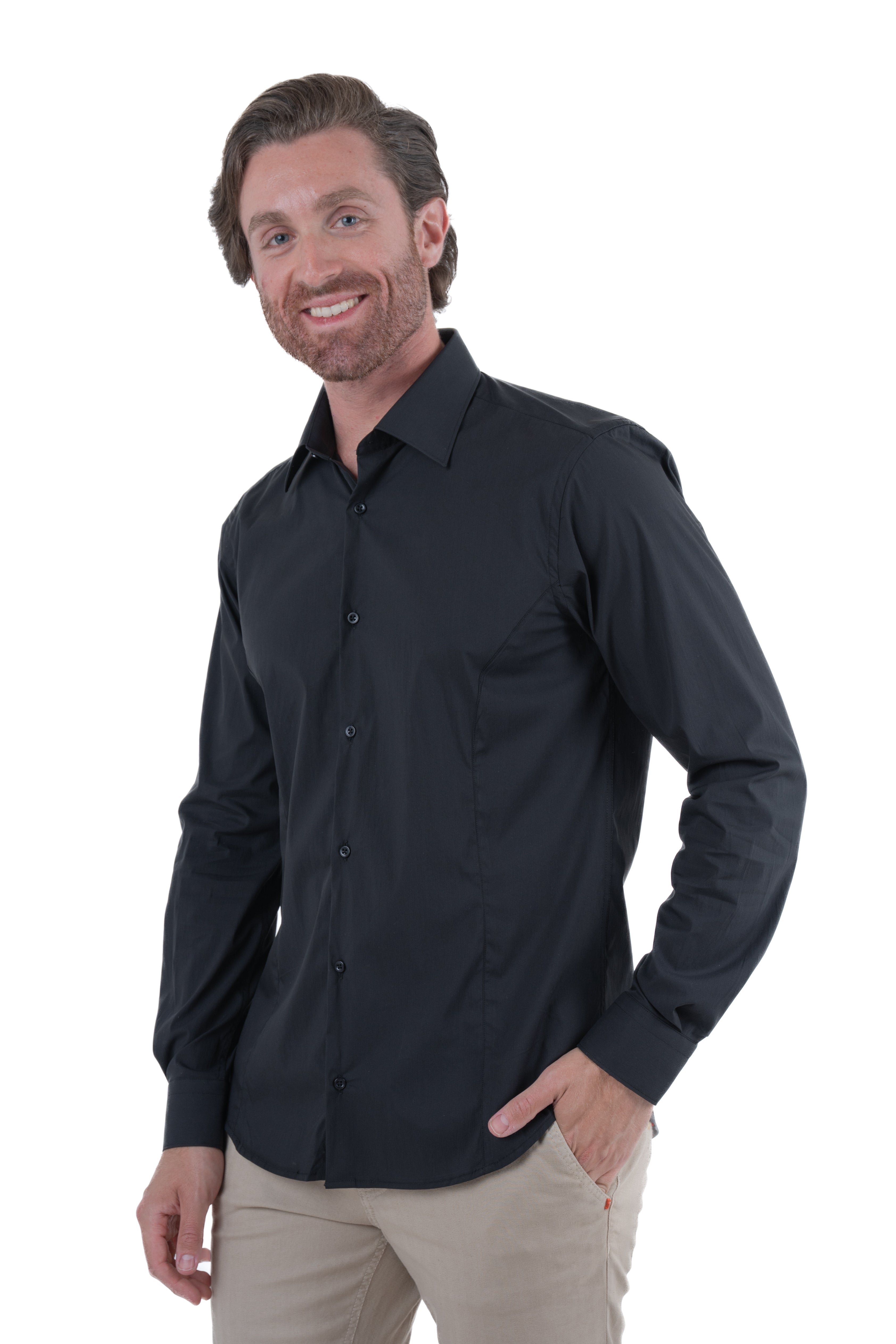 Regular Basic White Cotton Shirt SS25