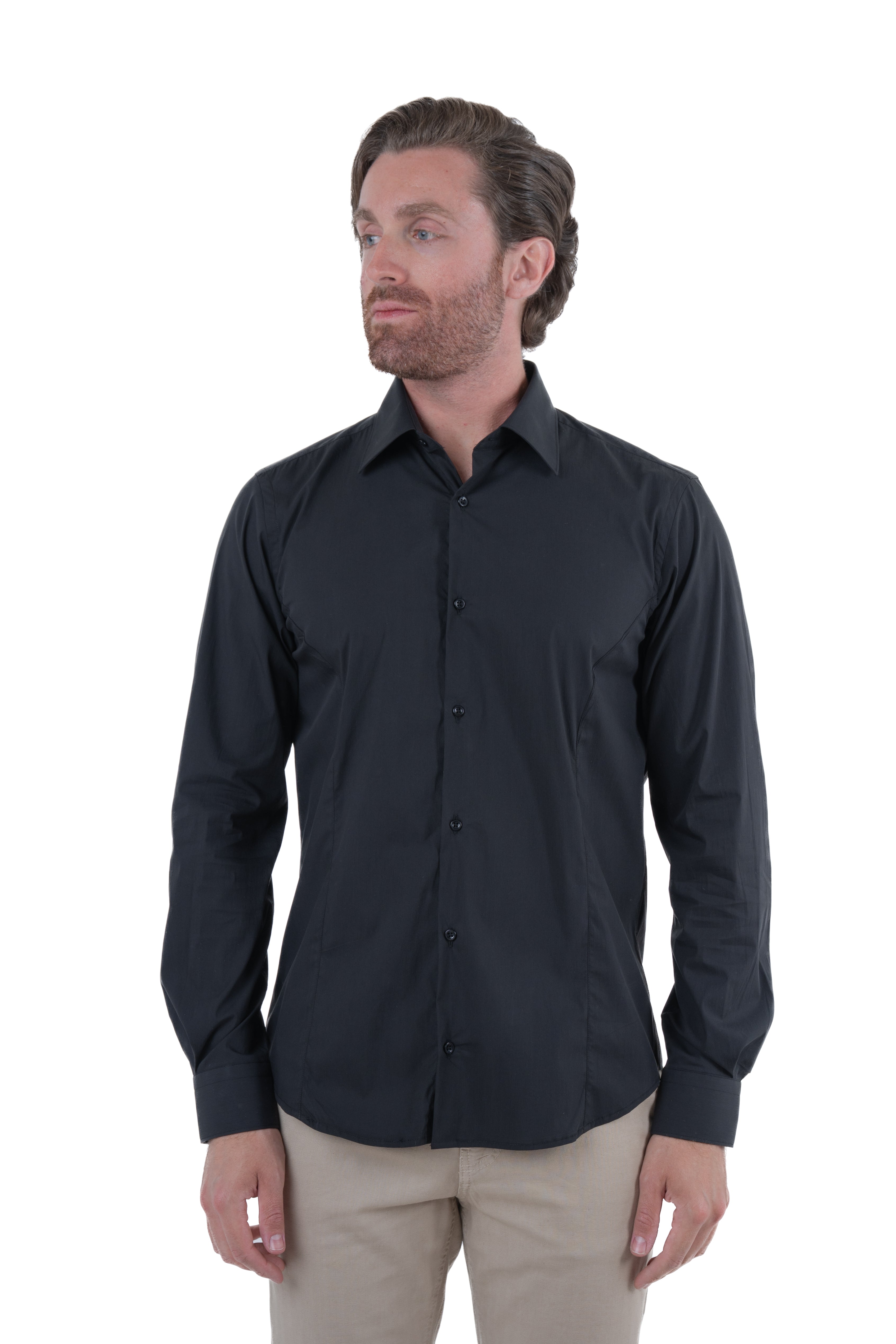 Regular Basic White Cotton Shirt SS25