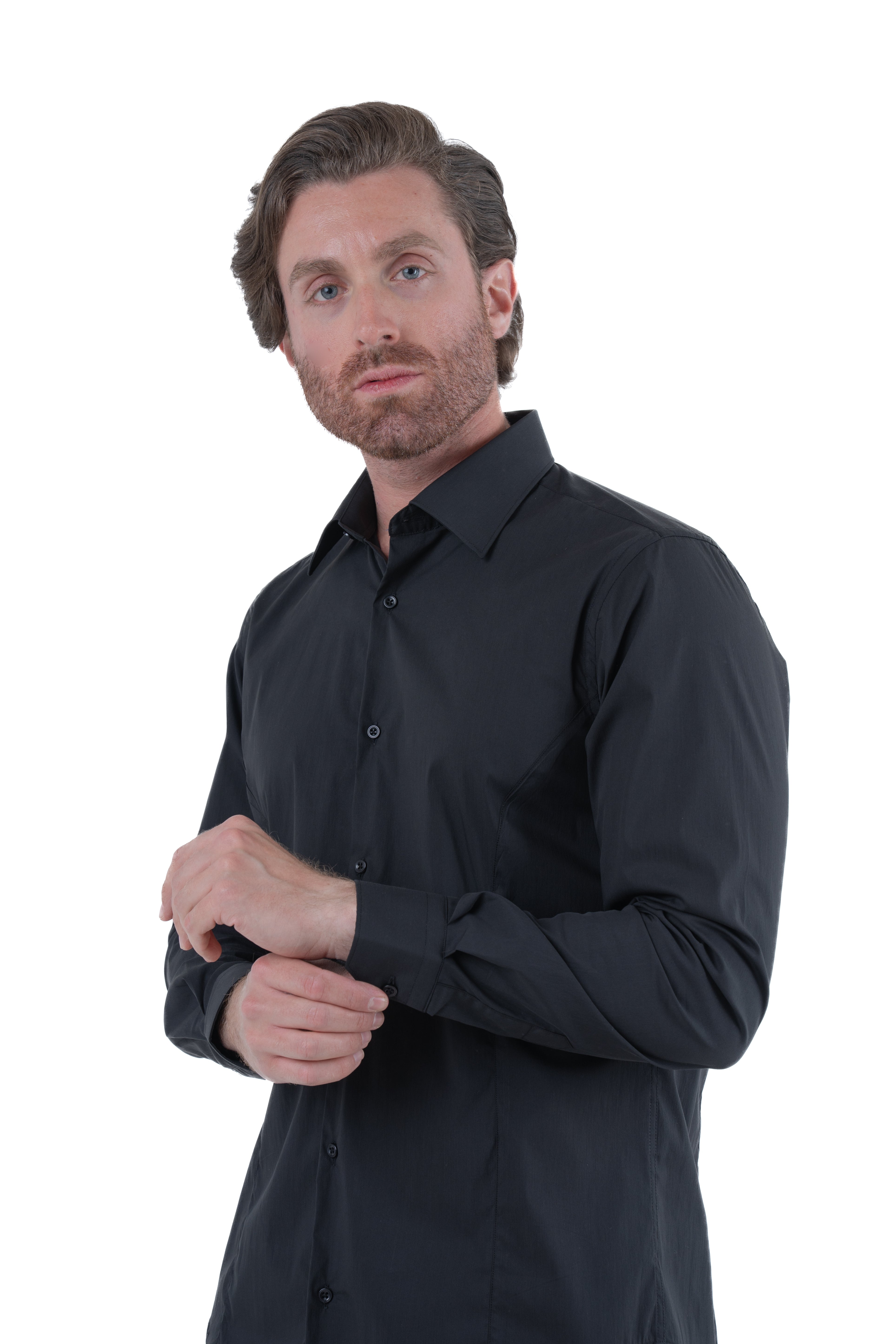 Regular Basic White Cotton Shirt SS25