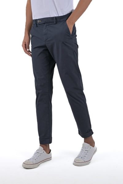 Pantaloni classici slim Racket Formentera blu SS24