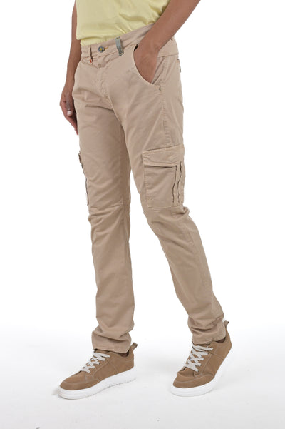 Pantaloni in cotone slim Cezanne beige SS26