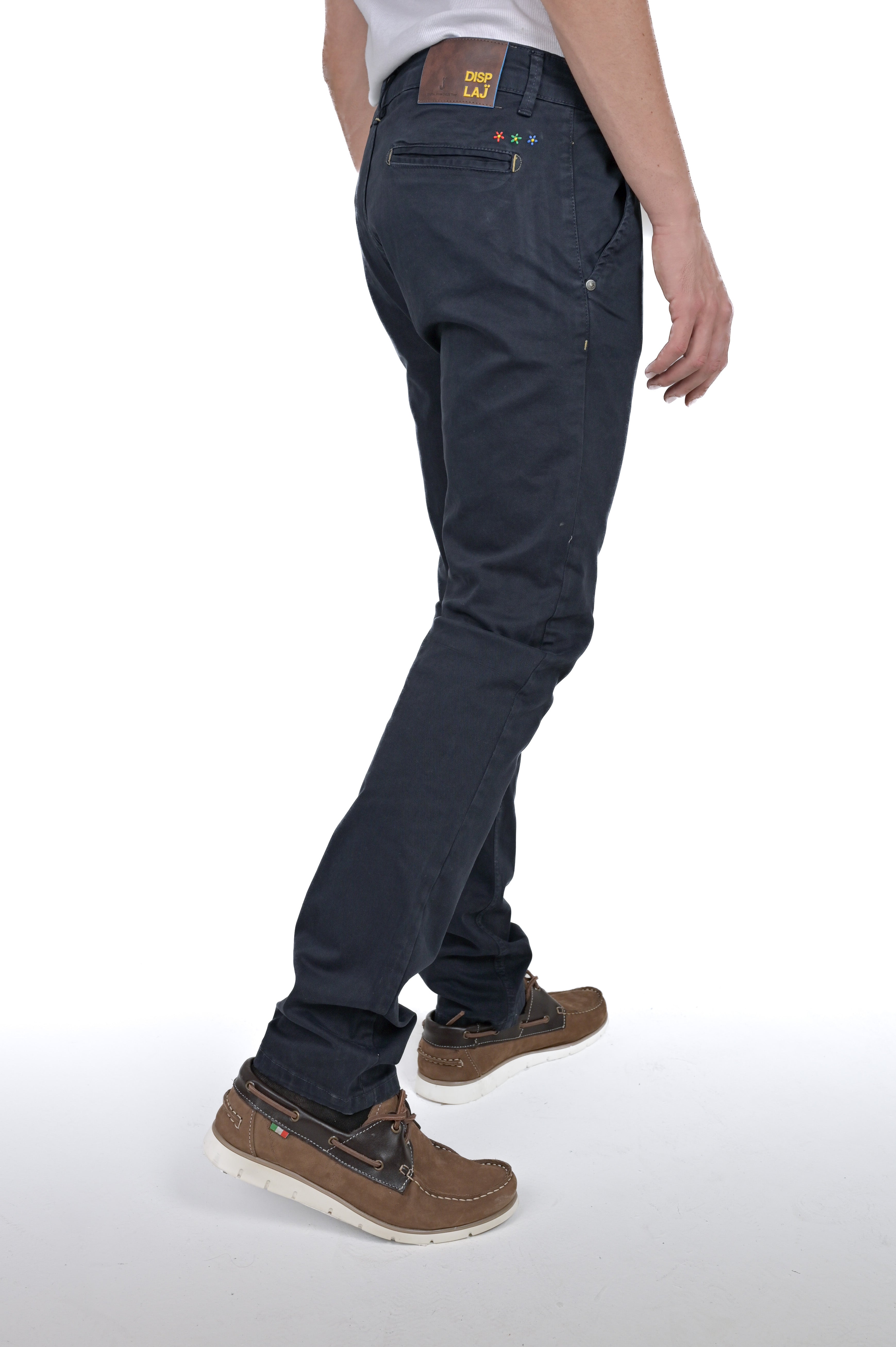 Pantaloni in cotone slim Kinos Ricamo FW24/25