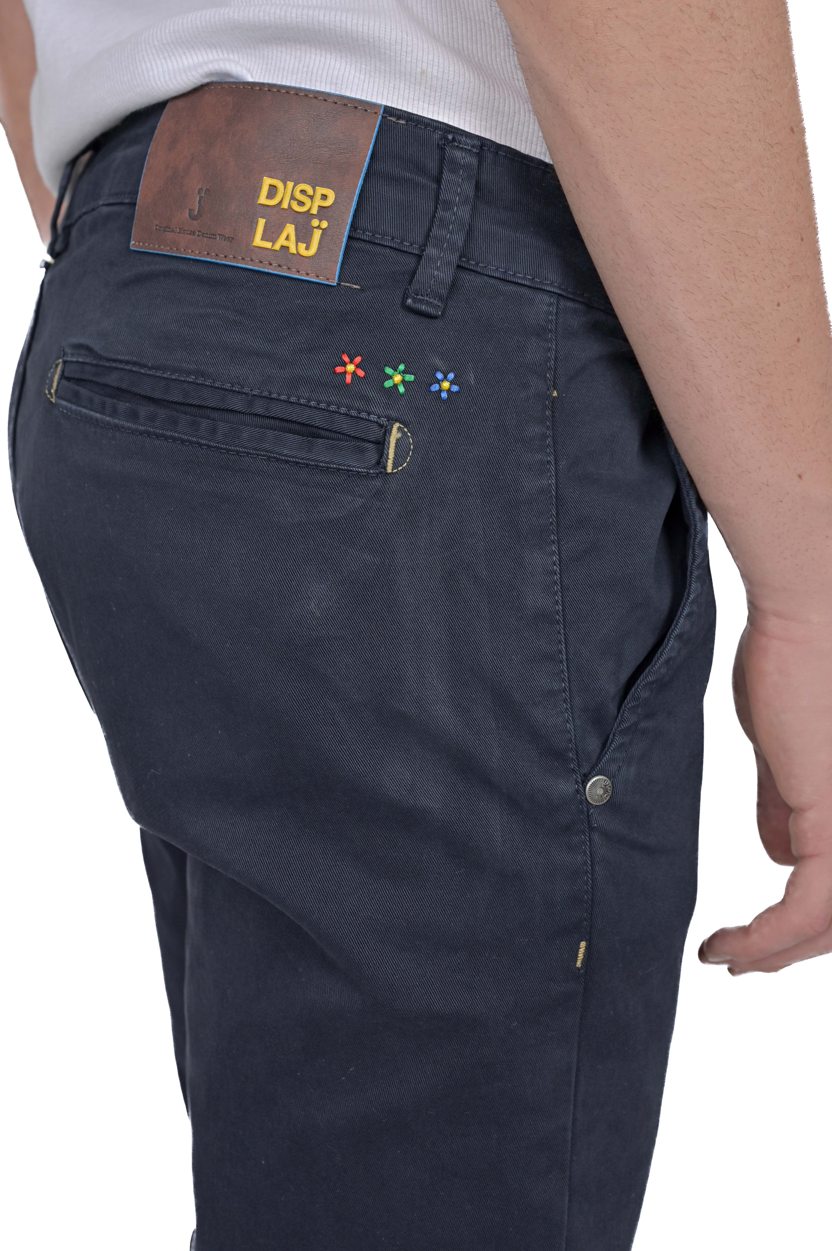 Pantaloni in cotone slim Kinos Ricamo FW24/25