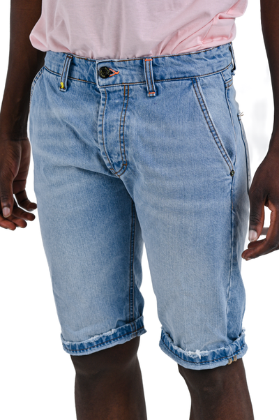 Walter Music Chiaro SS25 slim denim shorts