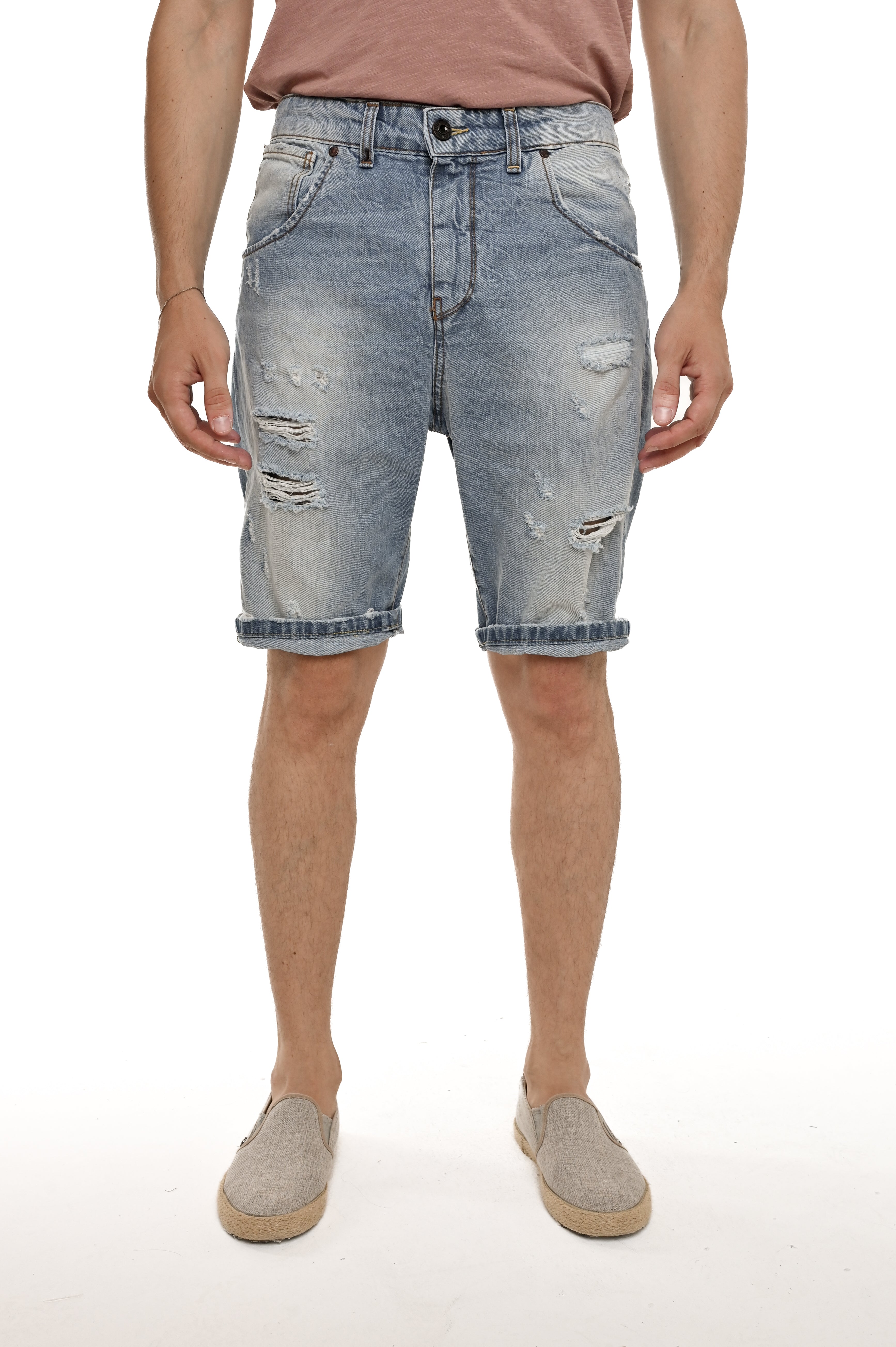 GIS PRE24 SS24 regular denim shorts