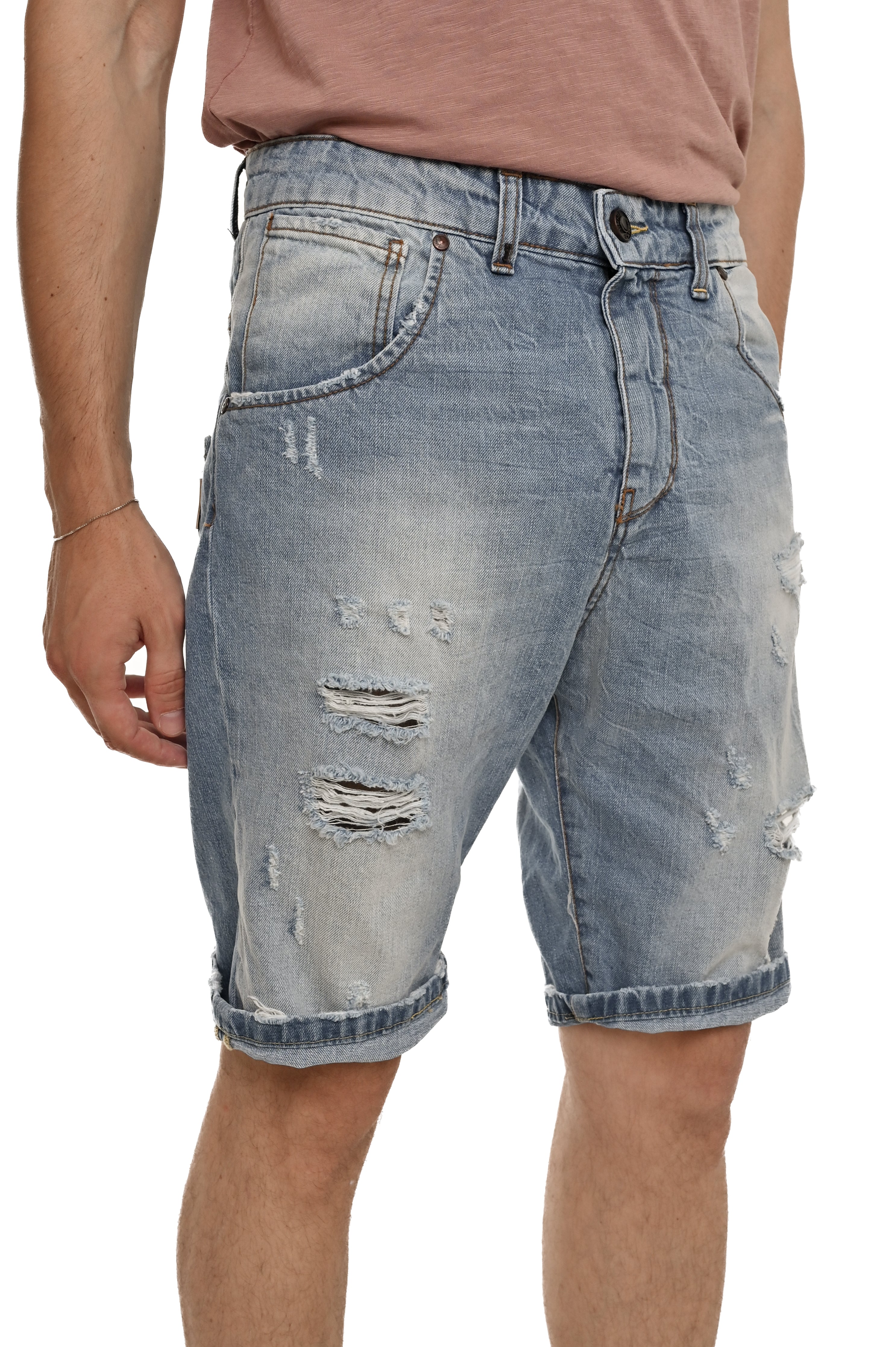 GIS PRE24 SS24 regular denim shorts