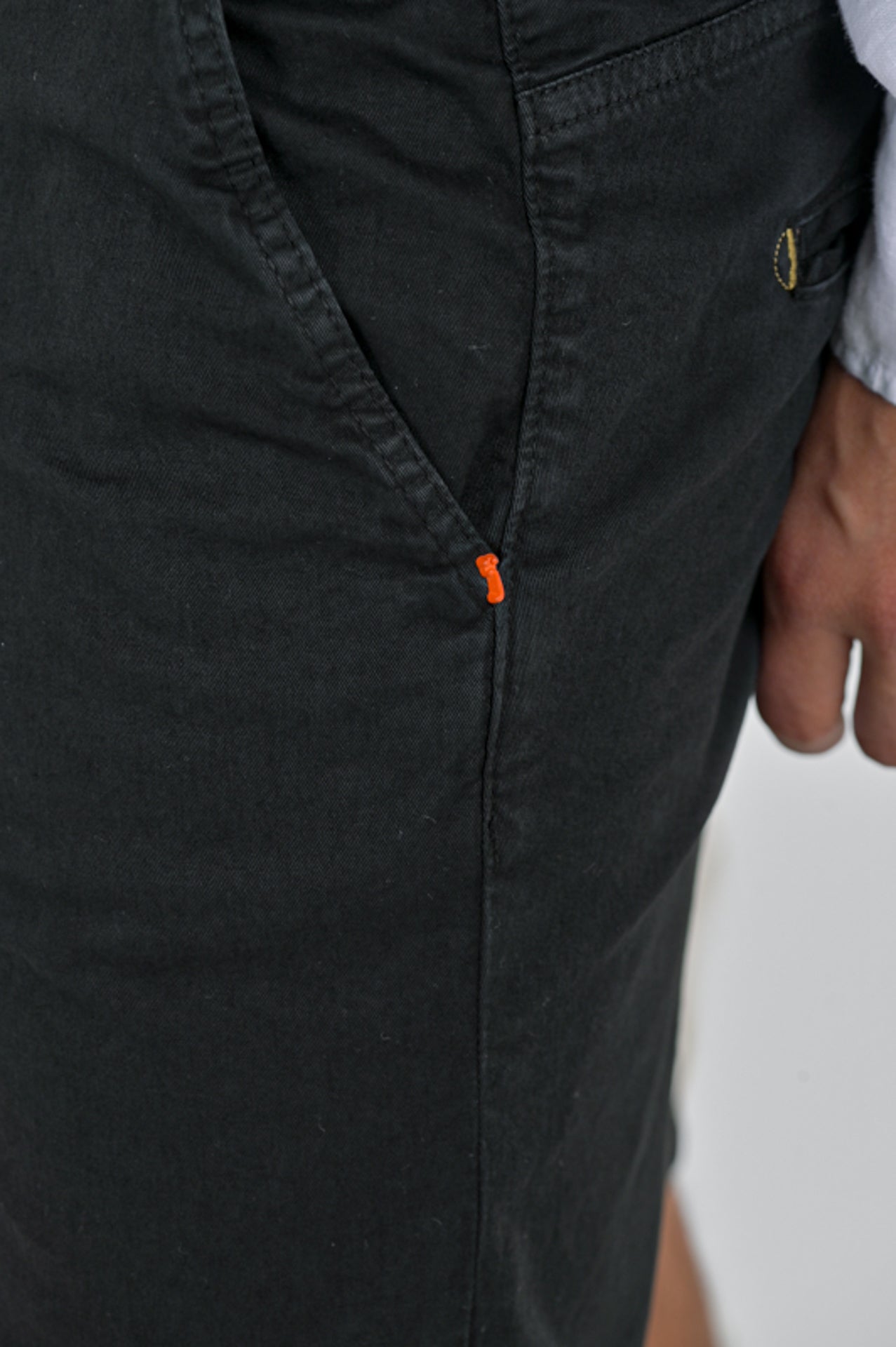 Bermuda in cotton slim Cristian Raso Black SS25
