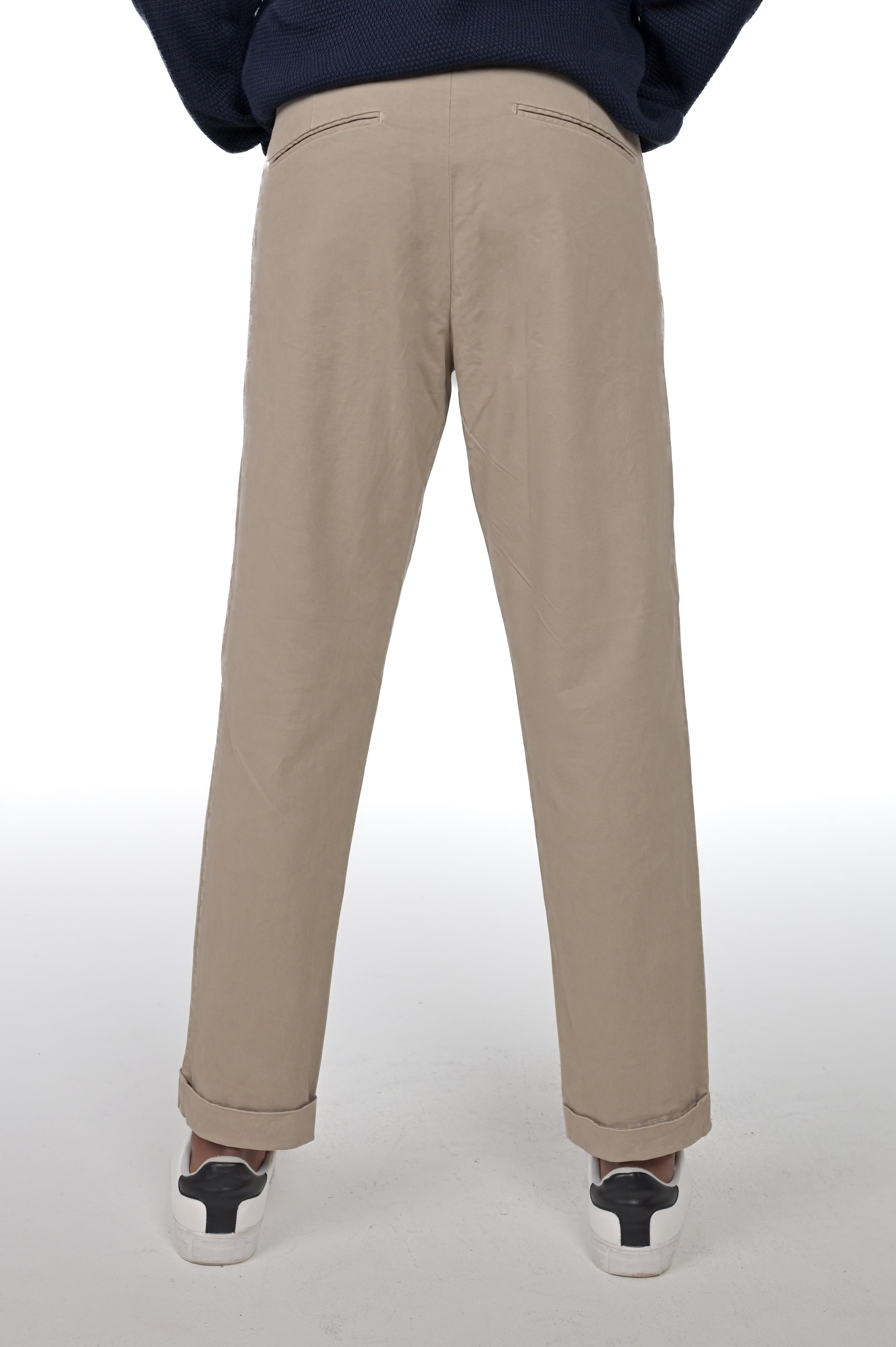 Classic Slim Racket Raso Beige Pants FW24/25