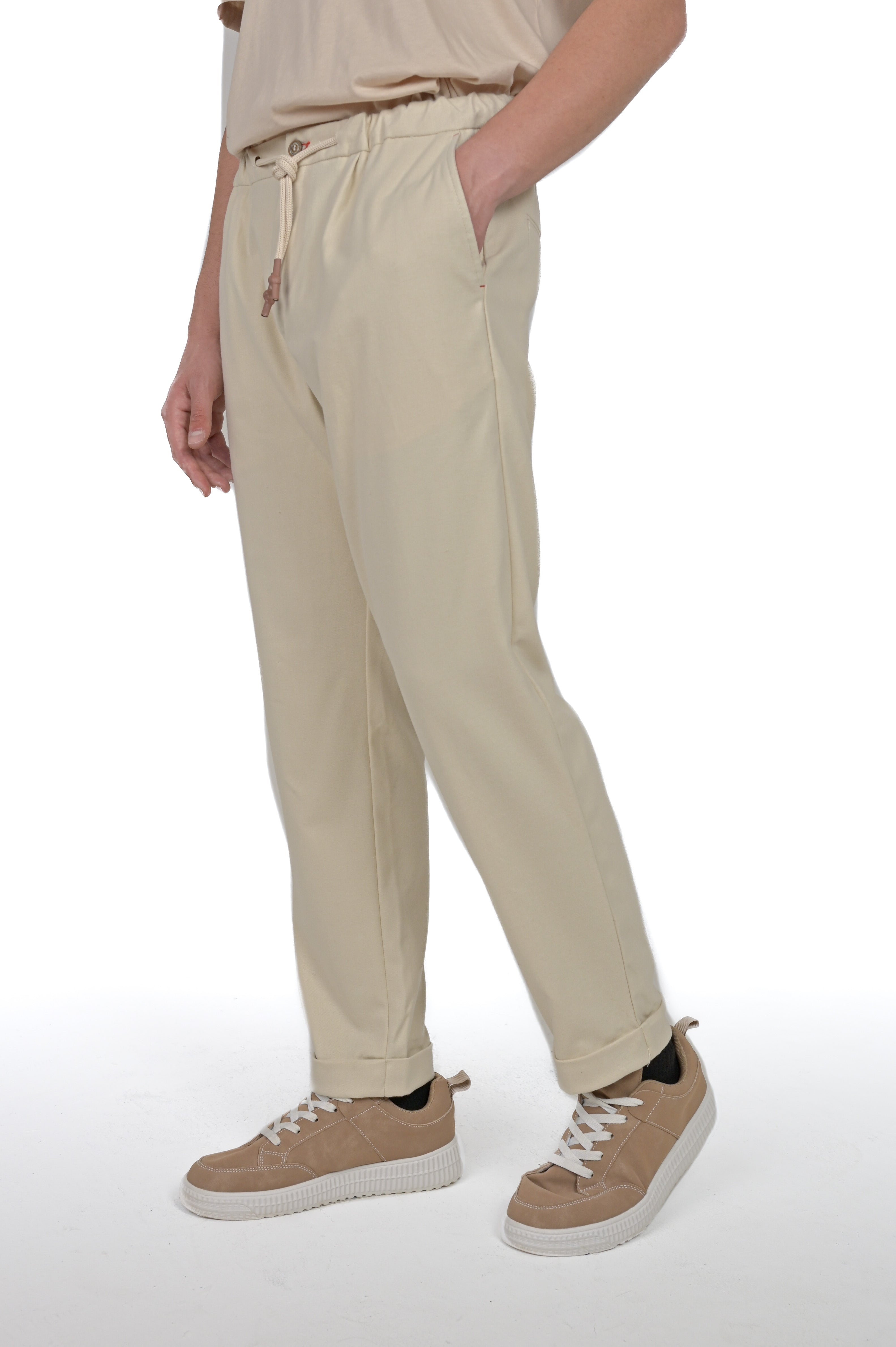 Pantaloni classici tapered Net Amarino FW24/25