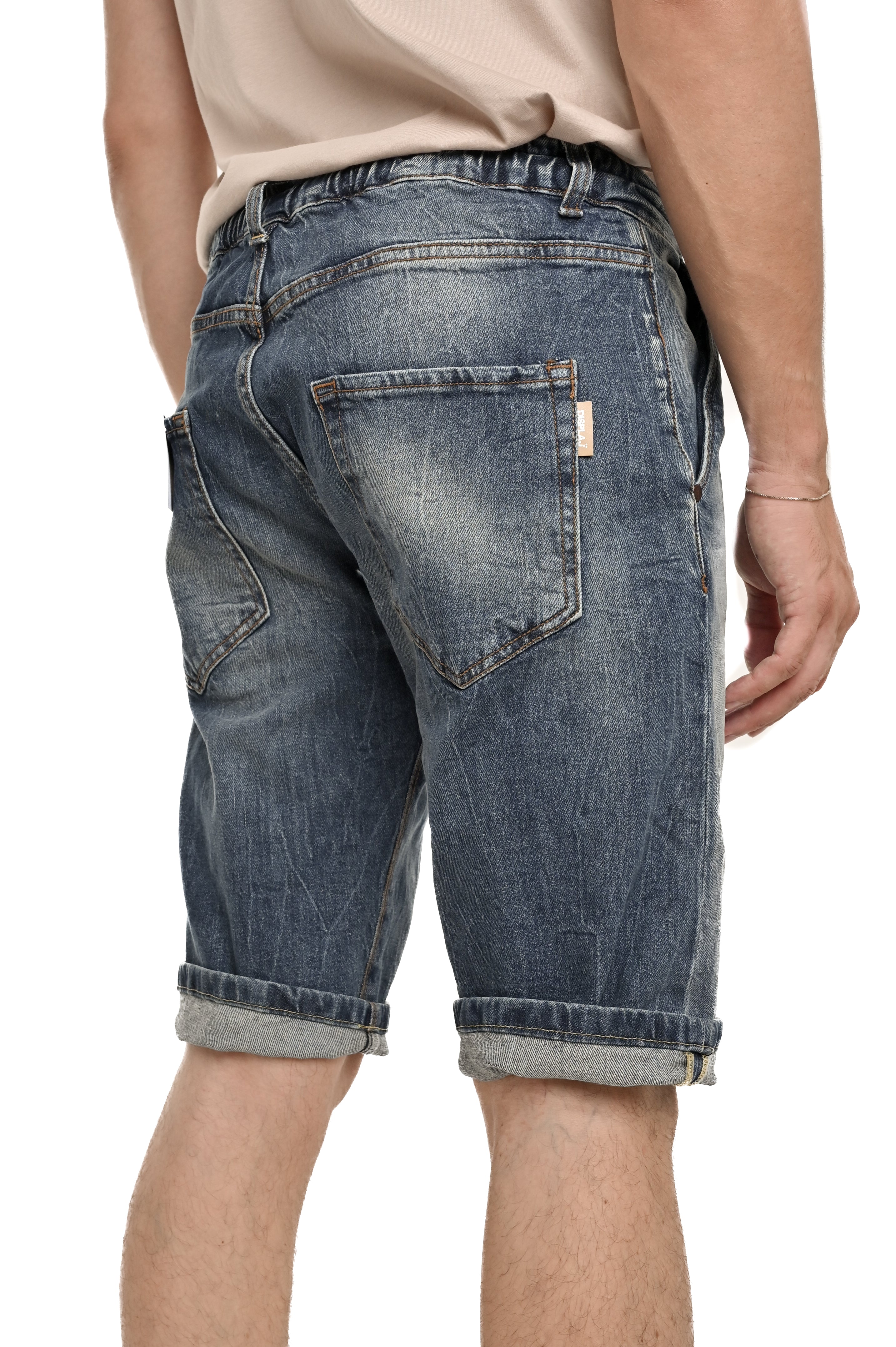 New Walter 15180 slim denim Bermuda shorts