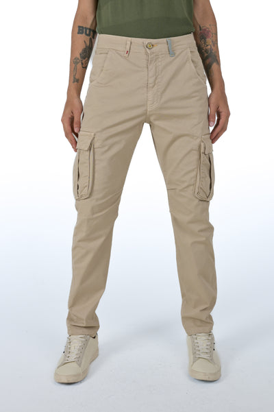 Pantaloni in cotone slim Marktas Beige SS26