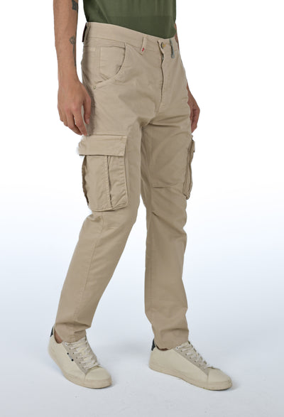 Pantaloni in cotone slim Marktas Beige SS26