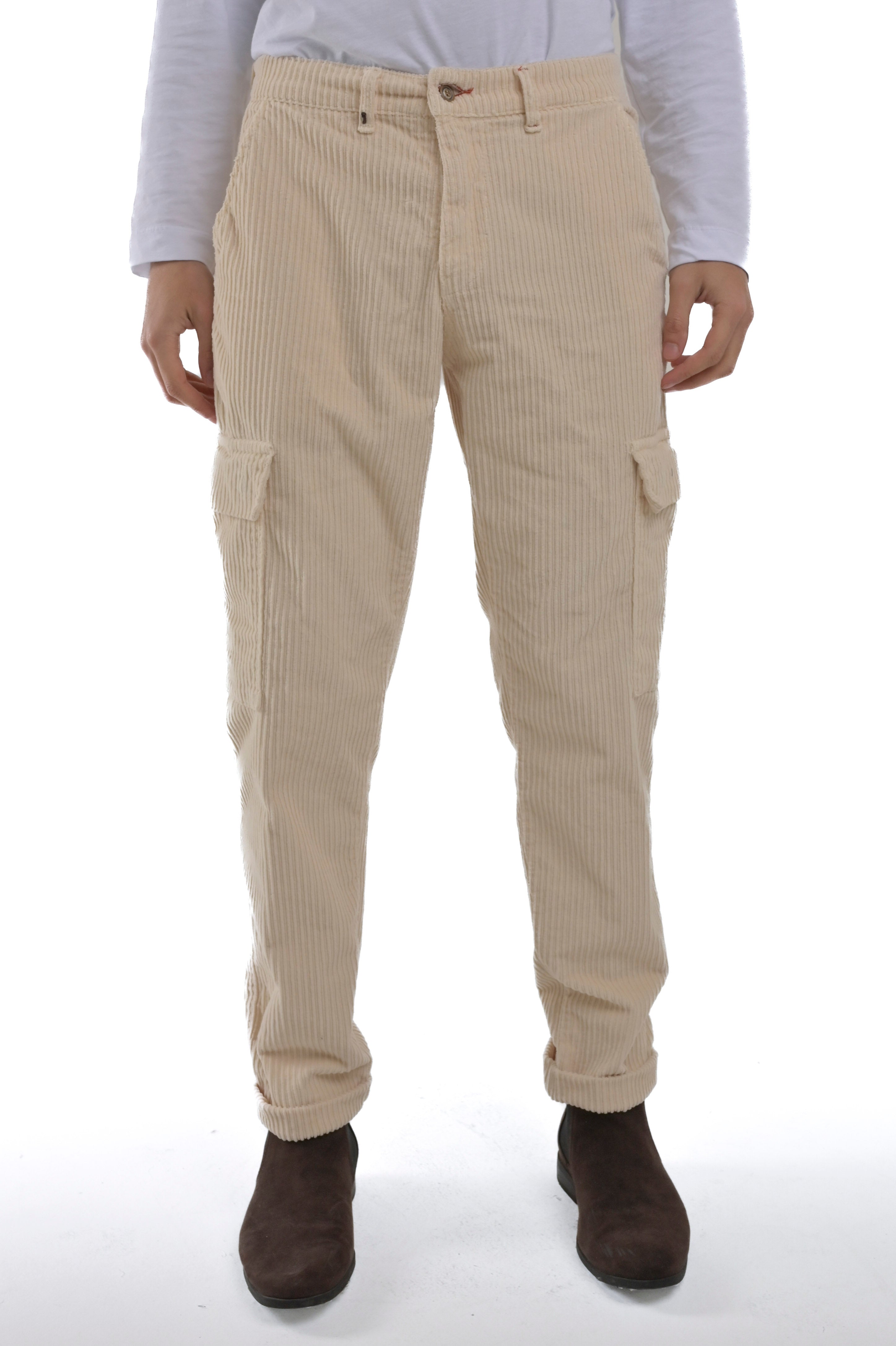 Pantaloni classici regular Ace Costa Velluto verde FW24/25