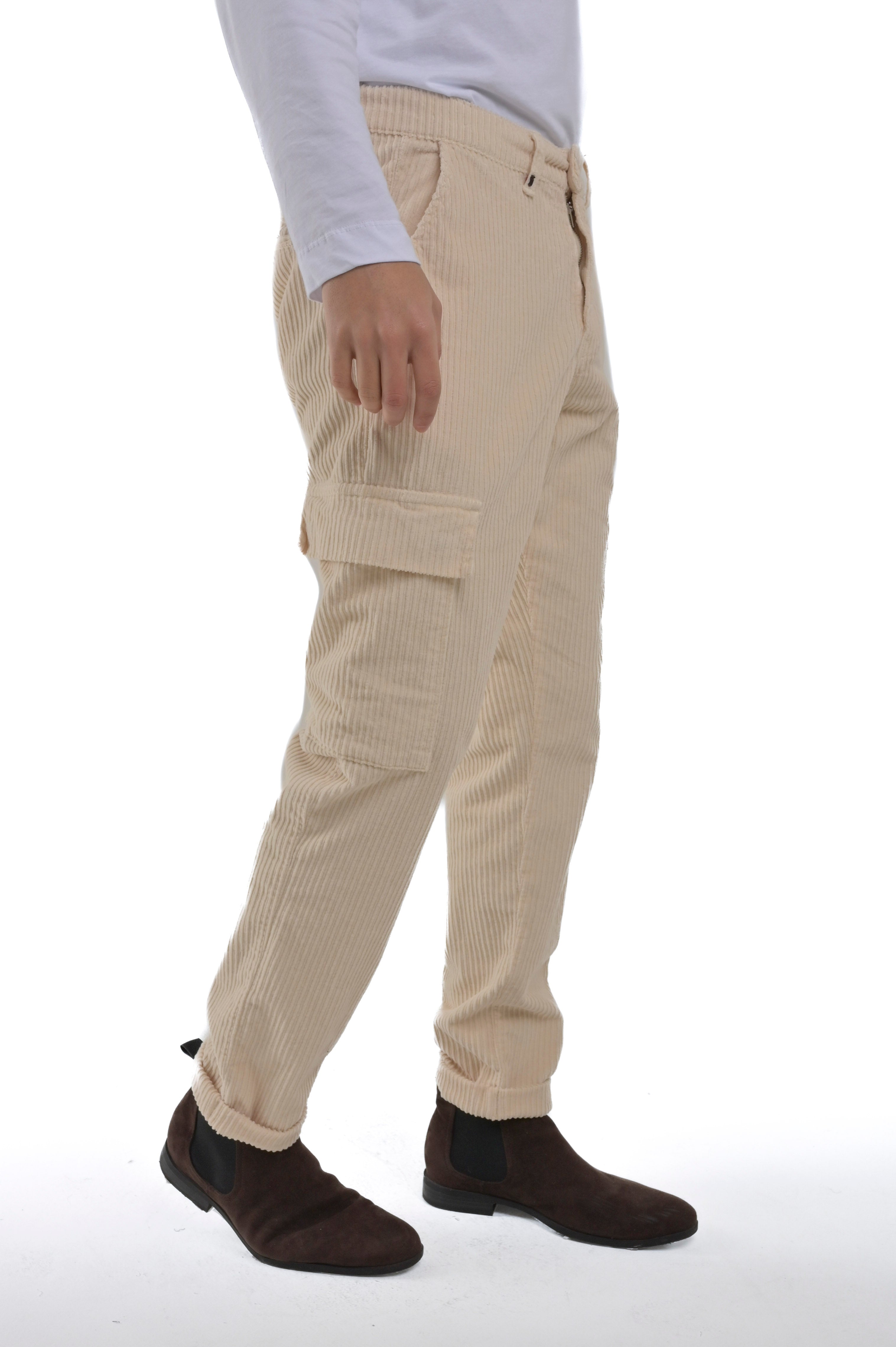 Pantaloni classici regular Ace Costa Velluto verde FW24/25