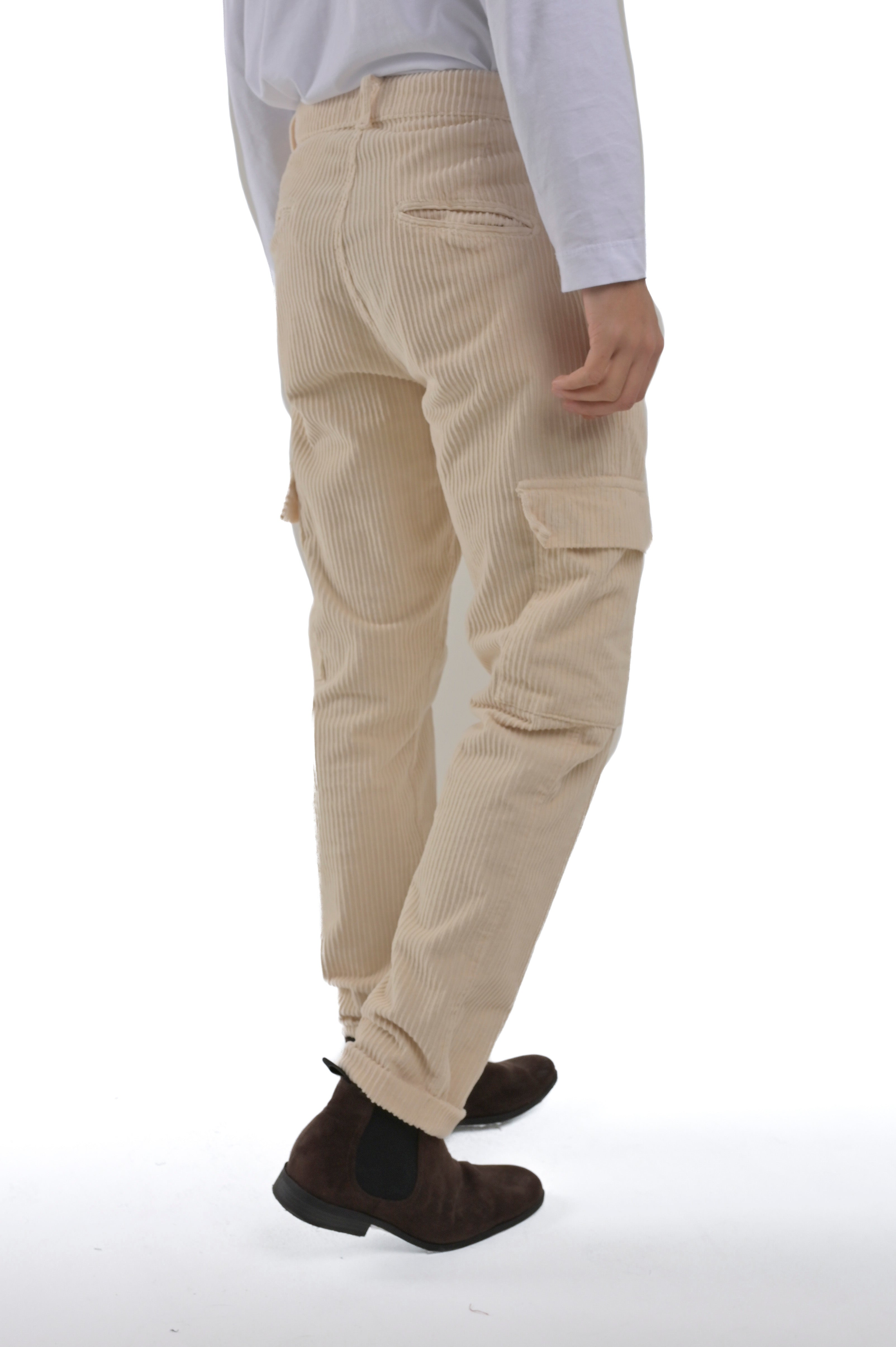 Pantaloni classici regular Ace Costa Velluto verde FW24/25