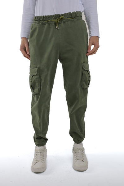 Detroit Green Regular Cotton Trousers FW24/25