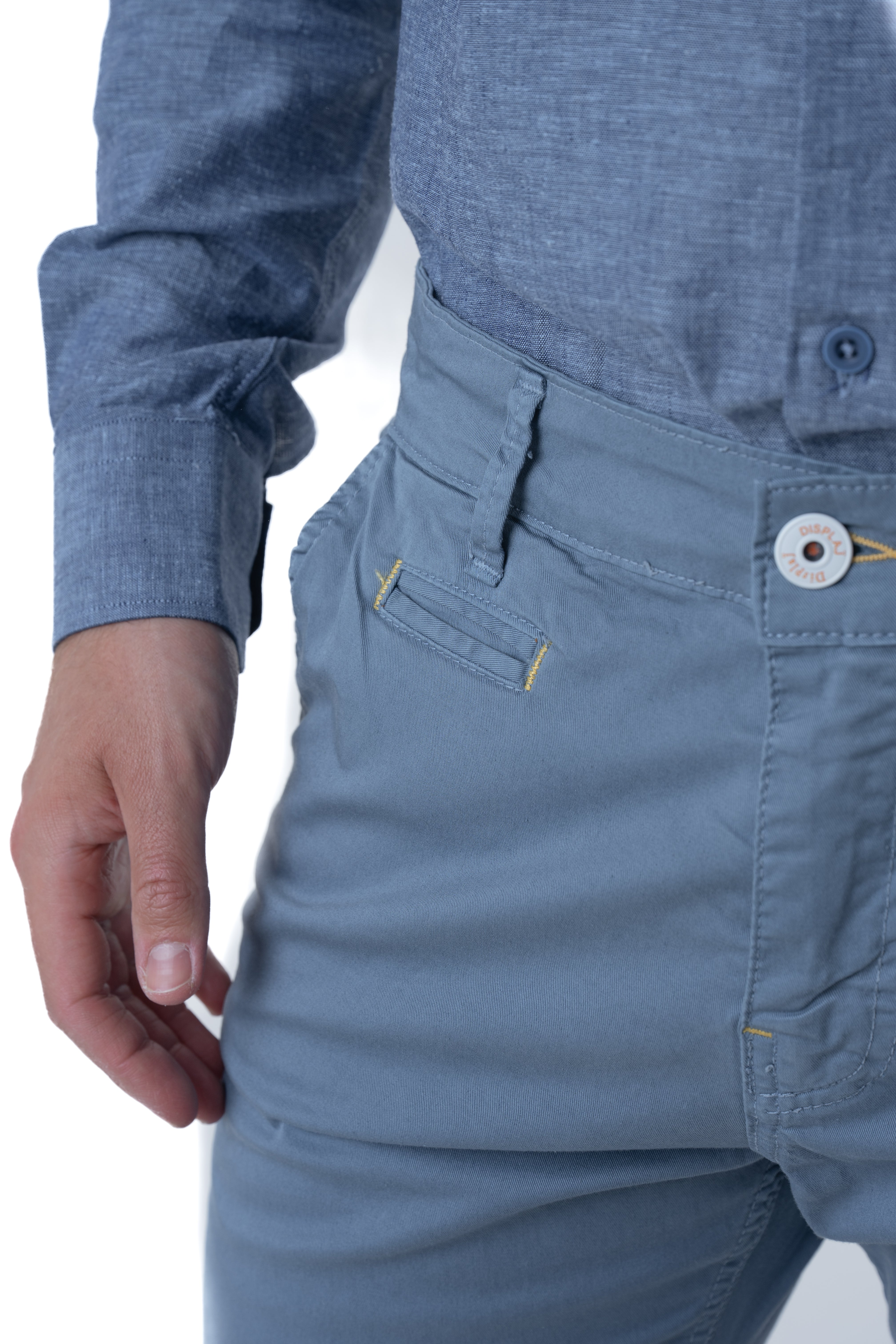 Pantaloni in cotone slim Kinos Lagoon SS26