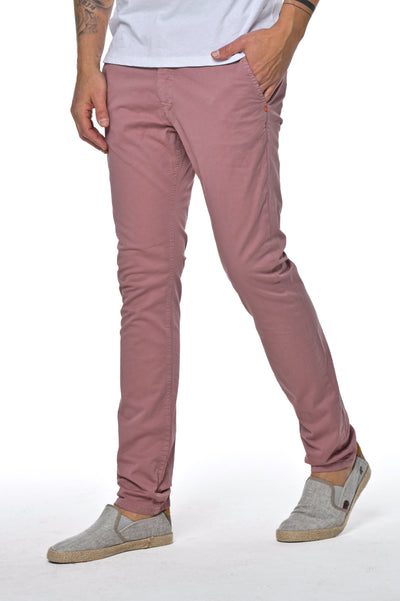 Pantaloni in cotone slim Kinos Rosa SS26