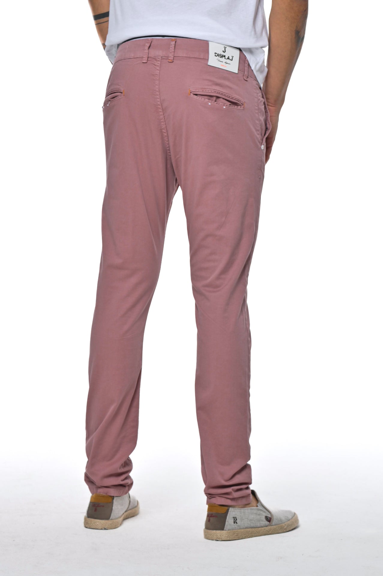 Pantaloni in cotone slim Kinos Rosa SS26